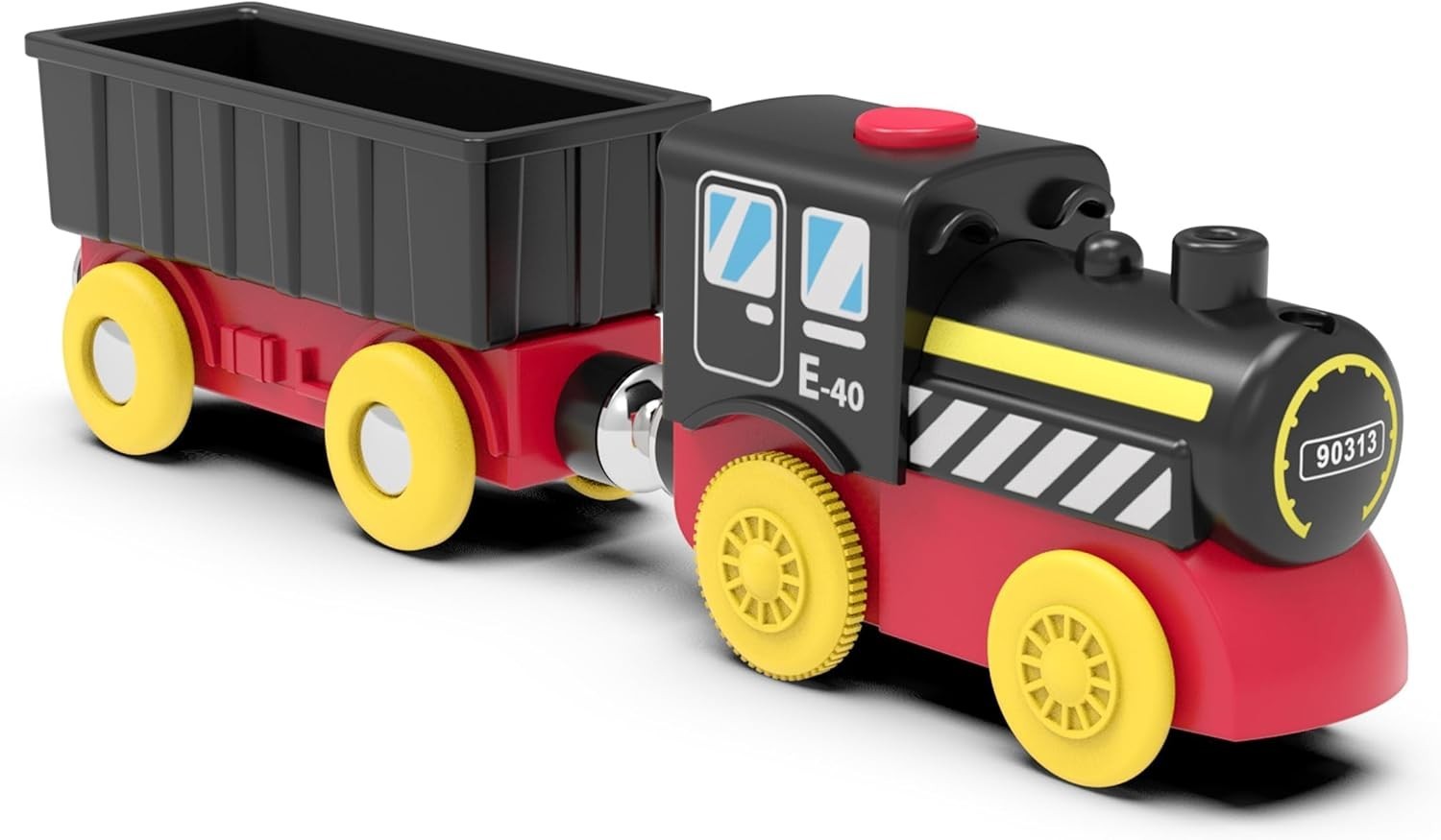 Battery Operated Locomotive Train, Magnetic Trains Toy for Wooden Tracks, Mot…