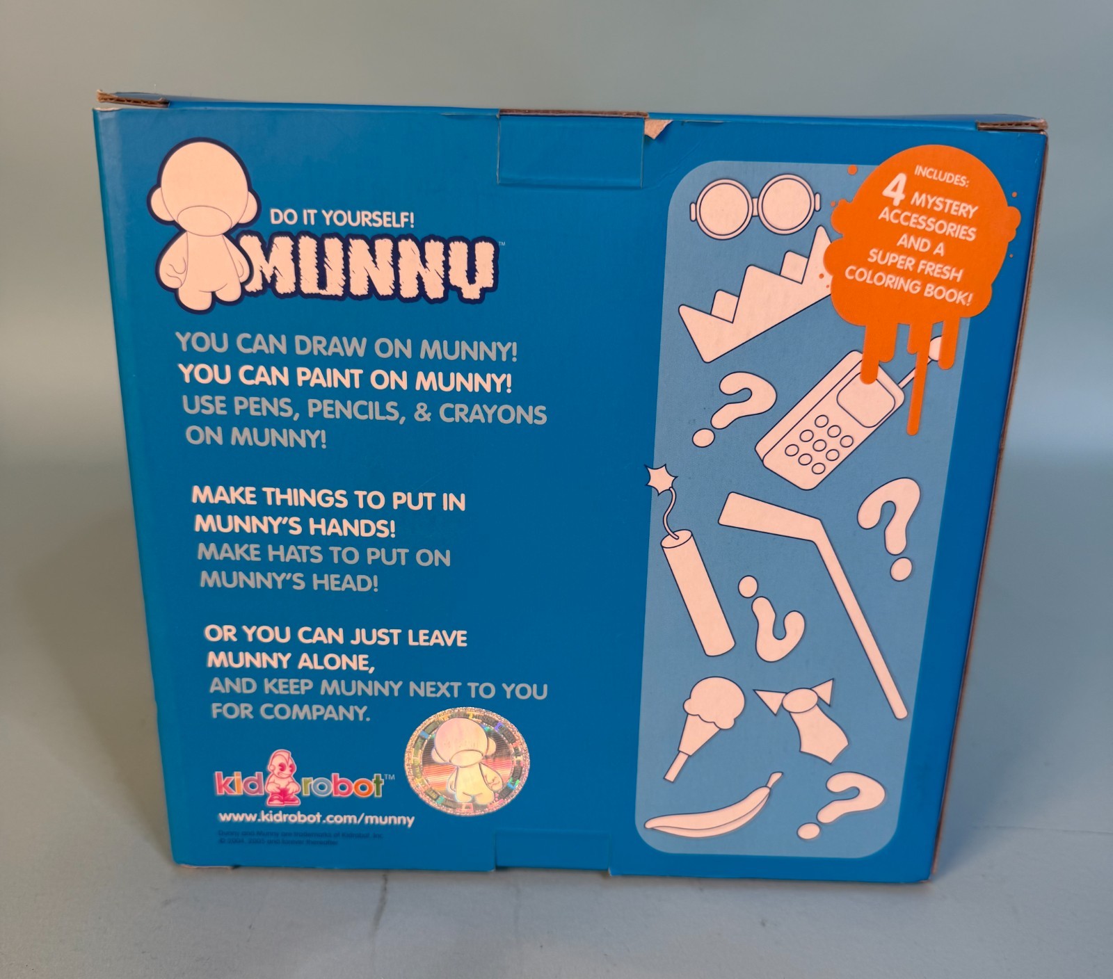 DIY Kidrobot 8&Prime; Munny White Blank Customize Do It Yourself Accessories Vinyl Art