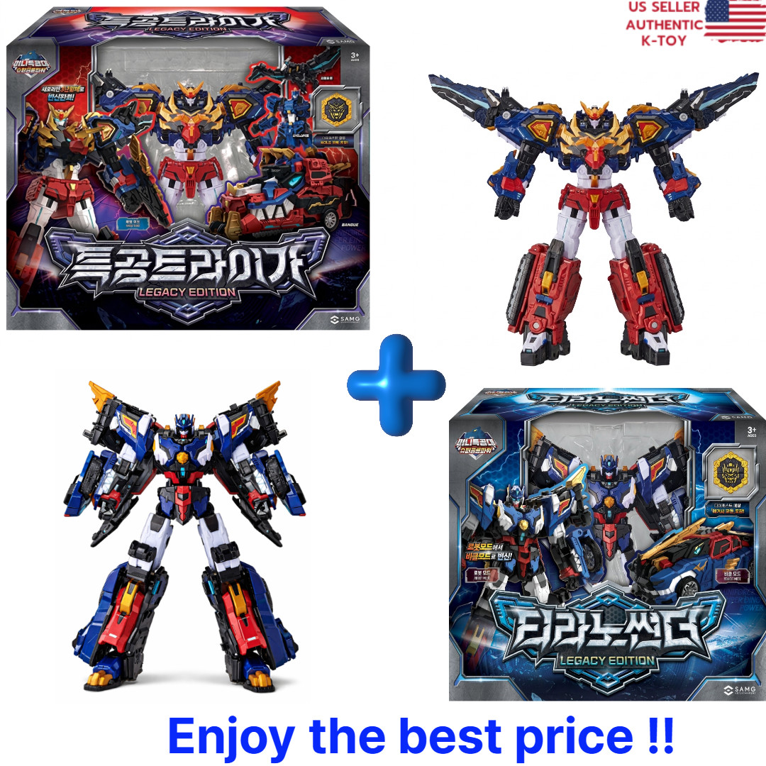 Miniforce FORCE TRIGA +TYRANNO THUNDER Legacy Edition Set Transformer Robot 2026