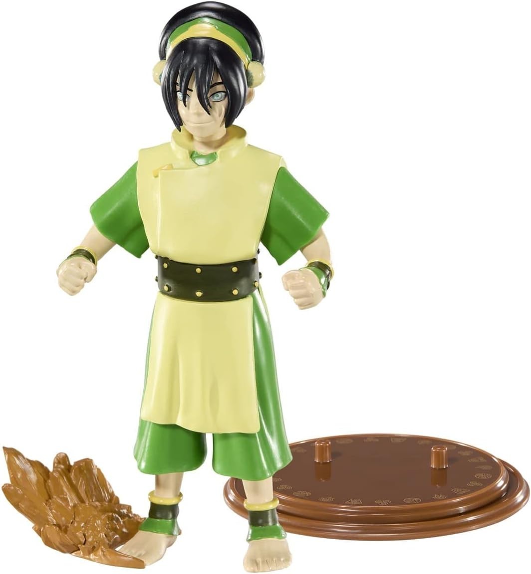 BendyFigs The Noble Collection – Avatar The Last Airbender Toph 6.5-inch Figure