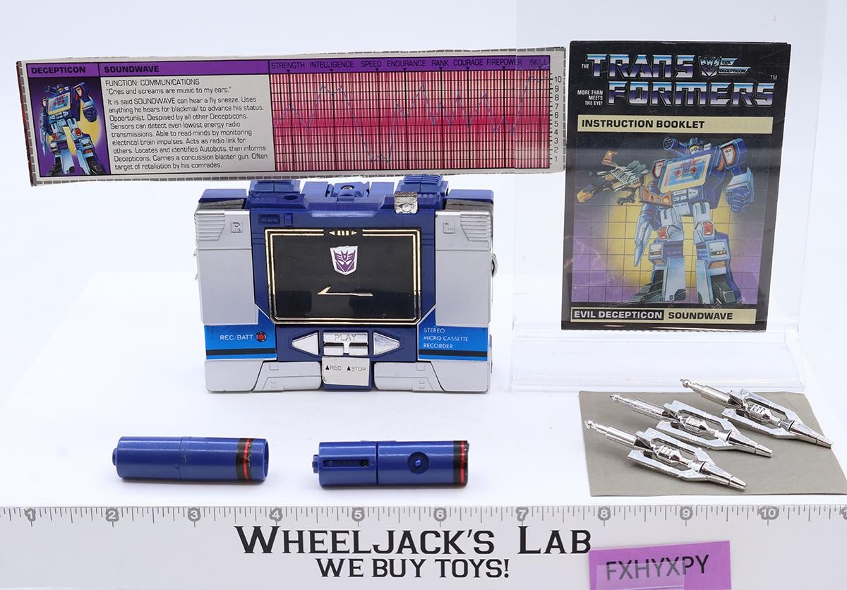 Soundwave 100% Complete DECK OPENS 1984 Vintage G1 Transformers Action Figure