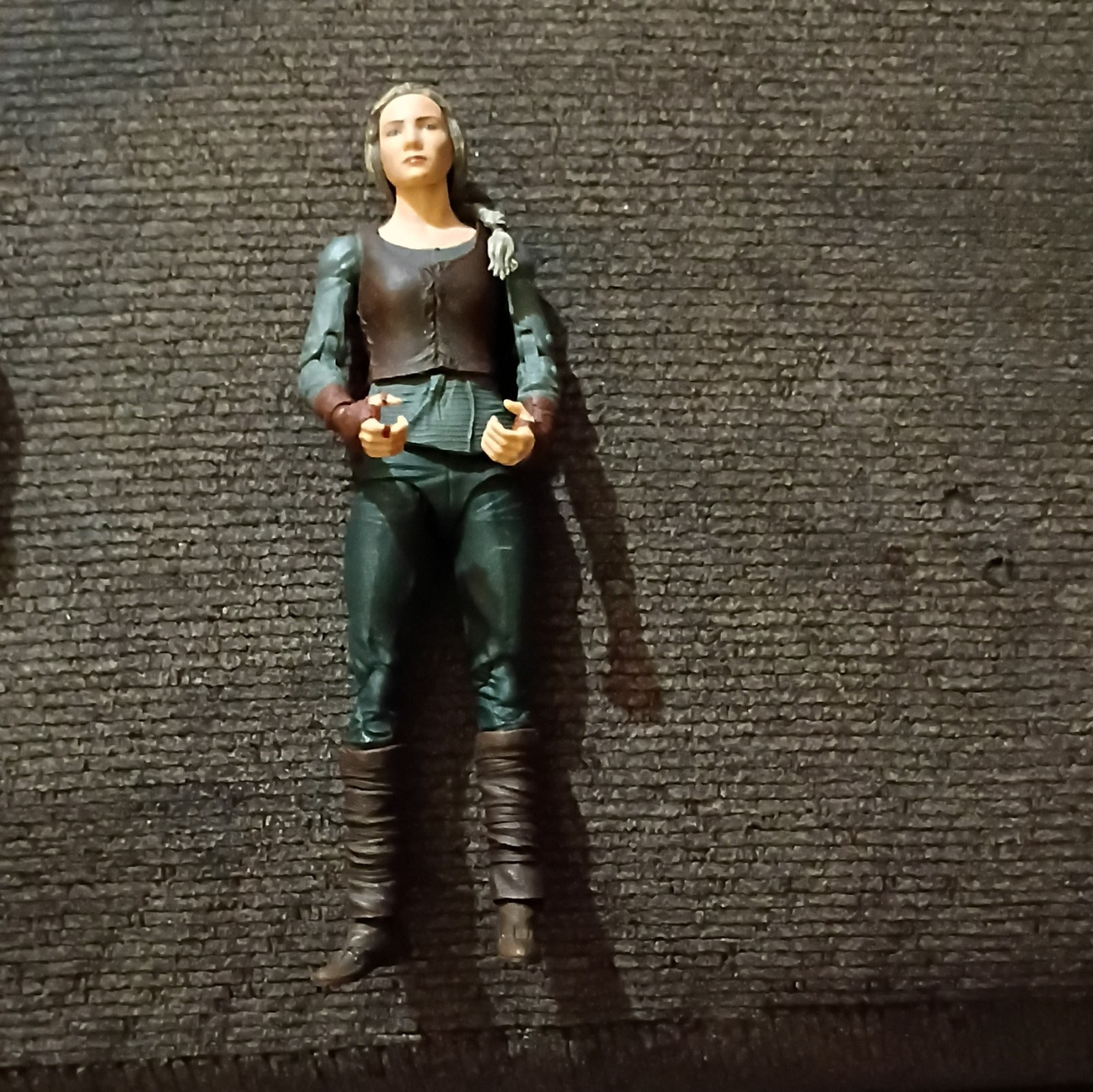 The Witcher Fully Jointed Black Brown Green Plastic Action Figure Collection Set