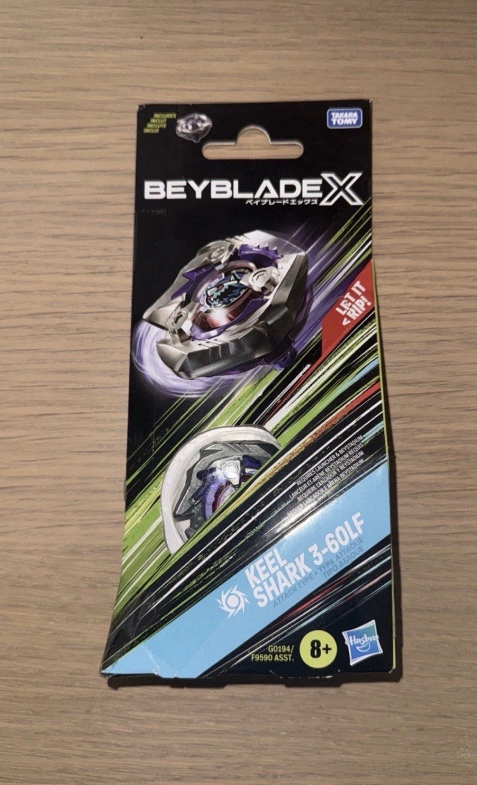 Hasbro Beyblade x Keel Shark 3-60LF Attack Type BRAND NEW!