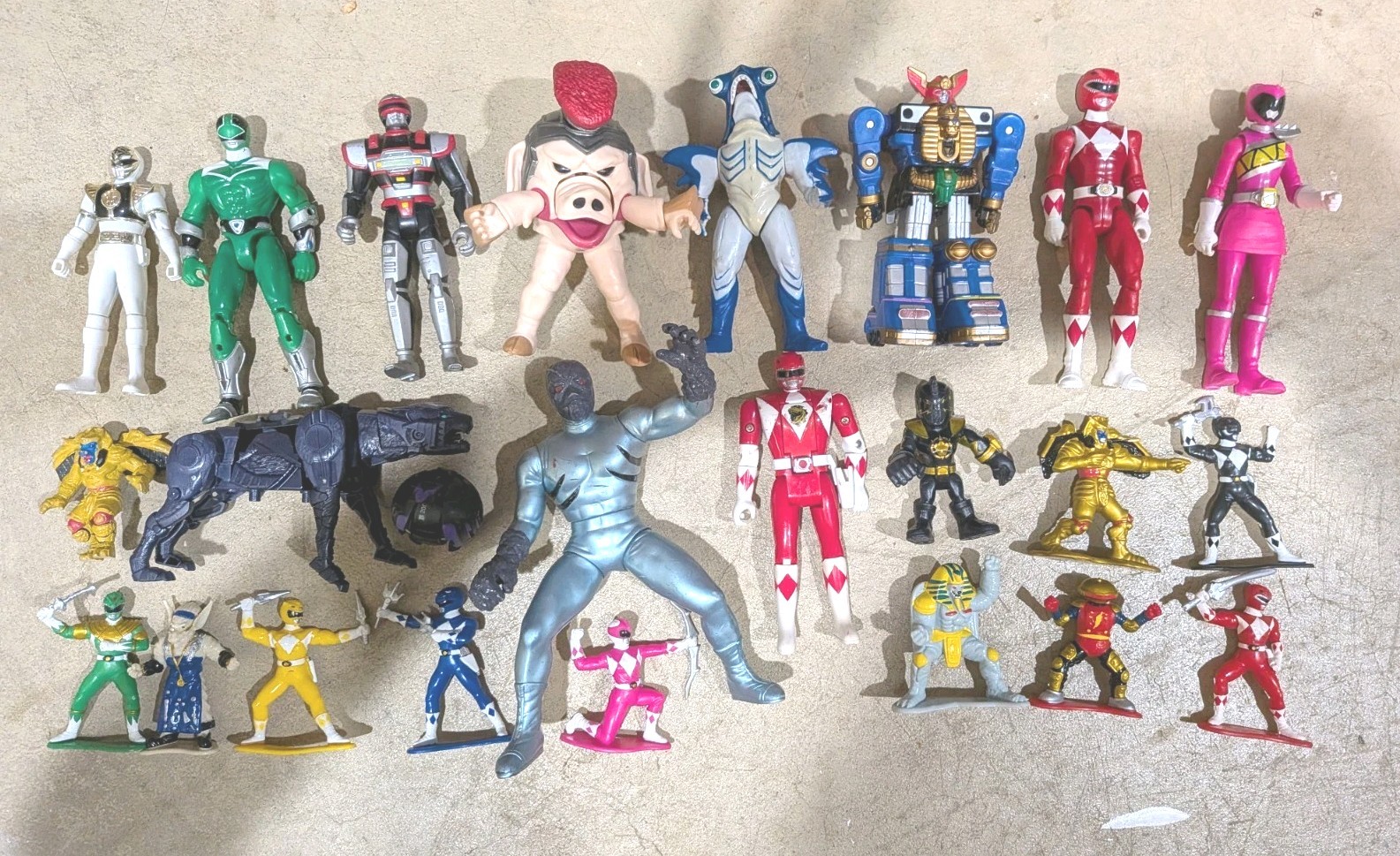 Vintage Bandai Power Rangers Figure Super Sentai Lot 20 + Mixed VR Troopers