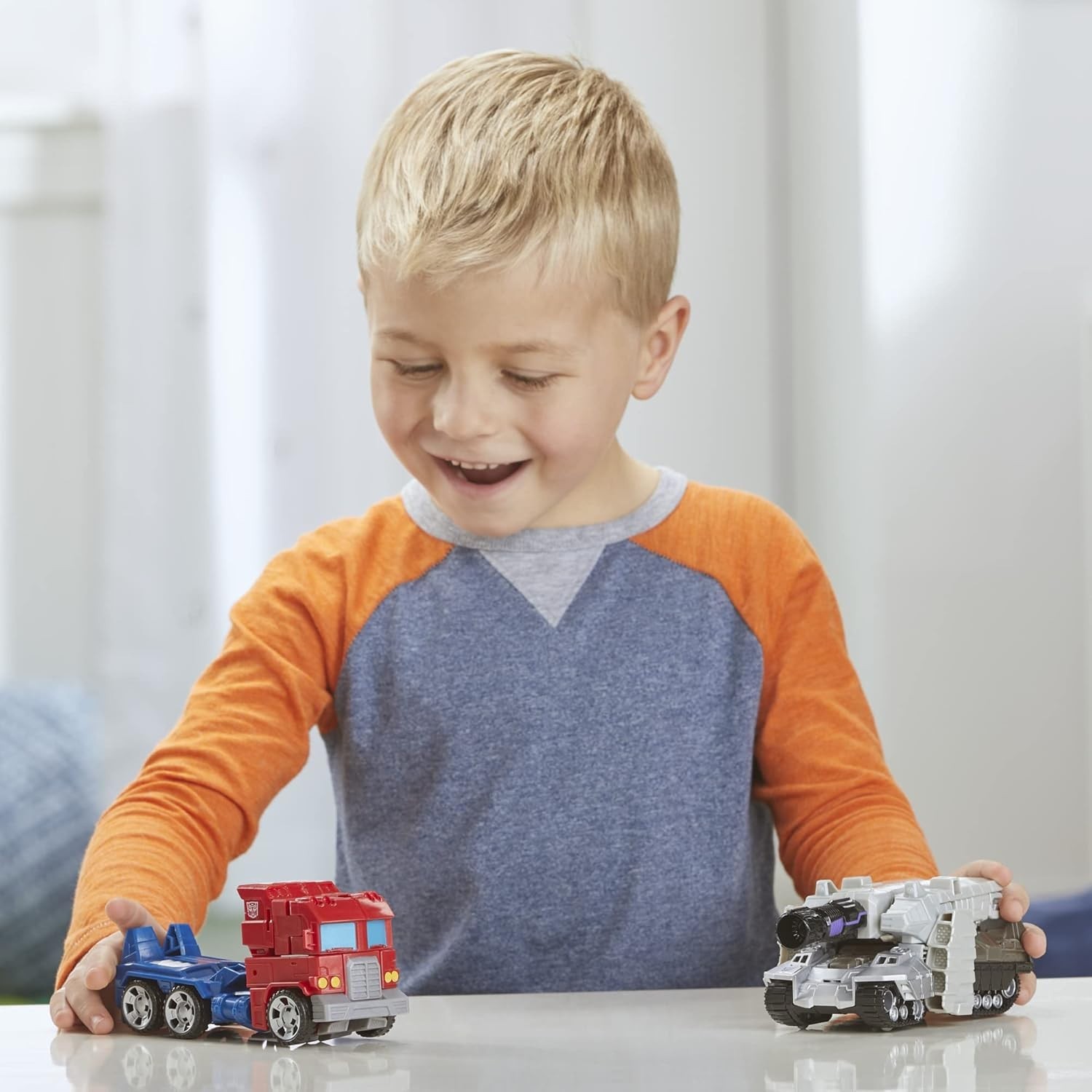7-Inch Transformers Action Figures: Optimus Prime & Megatron Set for Kids