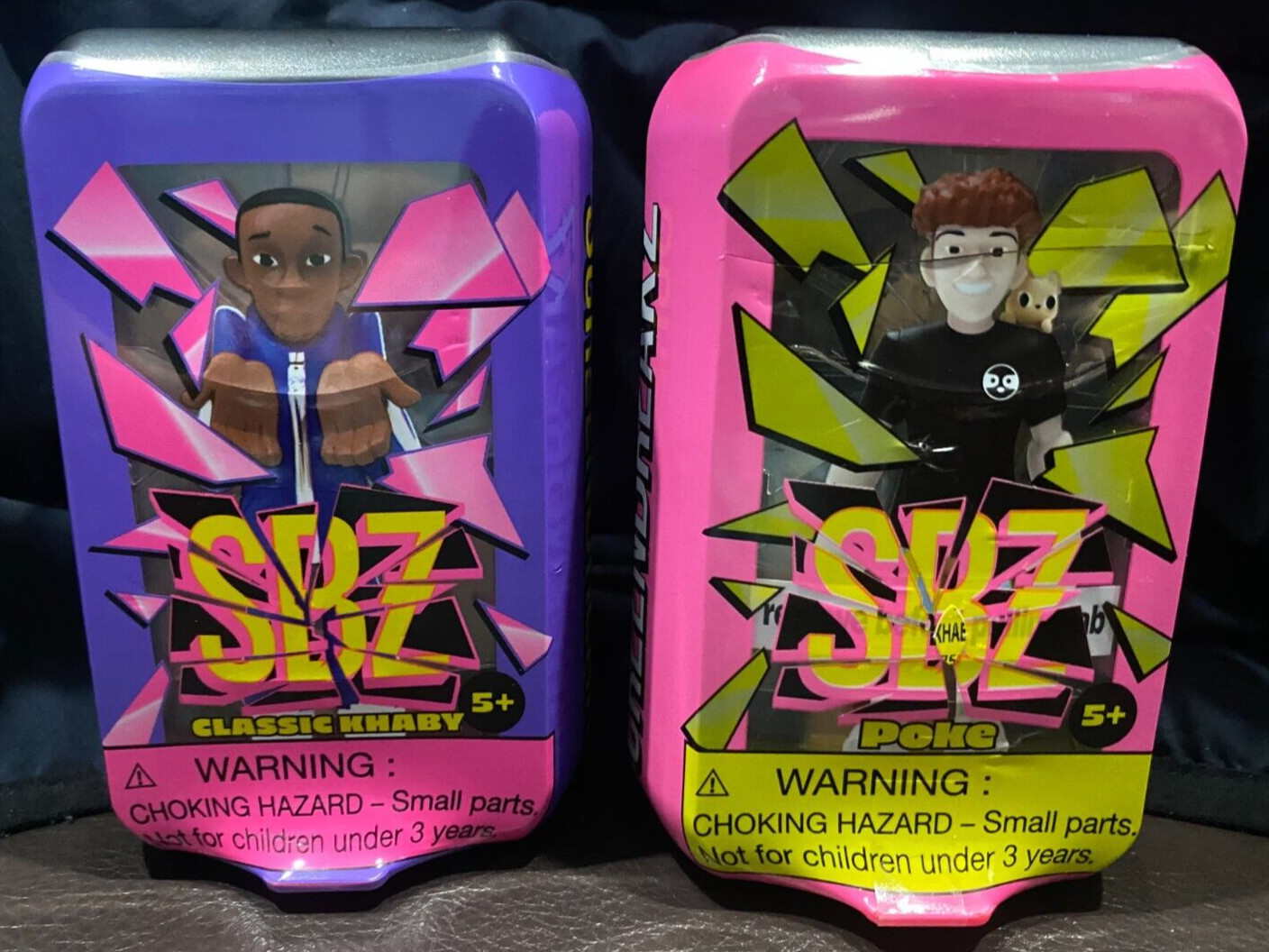 Lot of 2 ScreenBreakZ SBZ Classic Khaby Lame Poke Collection New Screen Breakz