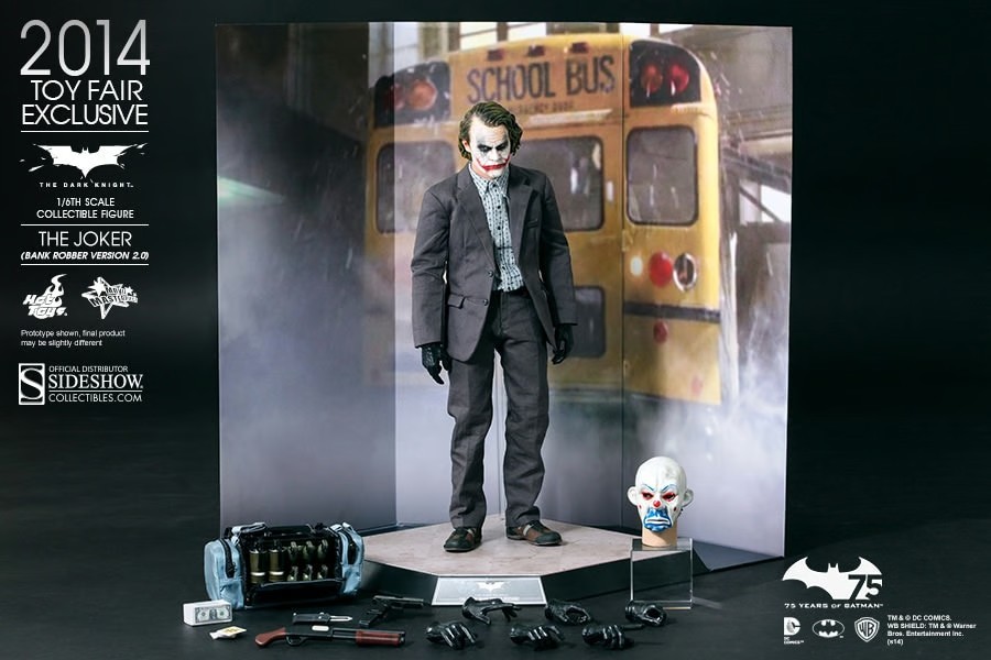 Hot Toys MMS249 BANK ROBBER JOKER 2.0 Toy Fair Exclusive 1/6 Scale 12-inch NEW