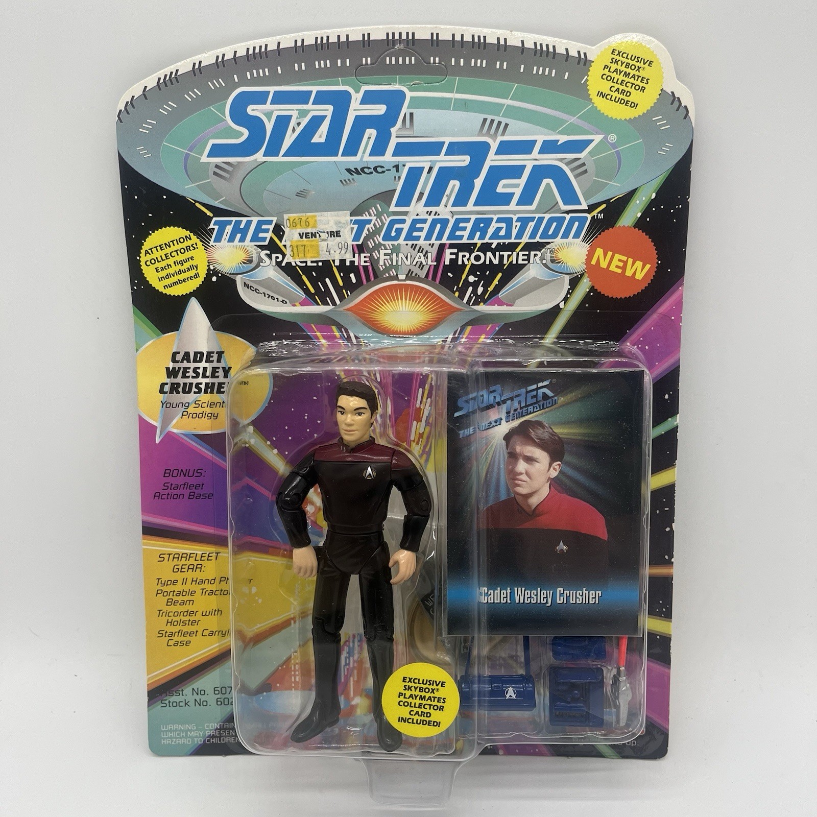 Playmates Star Trek The Next Generation Cadet Wesley Crusher Action Figure