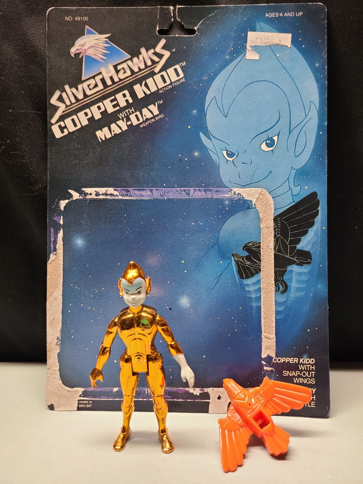 Silverhawks COPPER KIDD & MAY-DAY w/ Cardback Action Figure Telepix 1986 Vintage