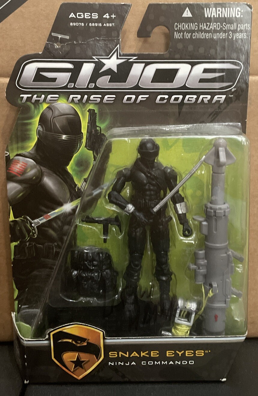 Hasbro G.I. Joe The Rise of Cobra Single-Pack – Snake Eyes SIGNED BY LARRY HAMA