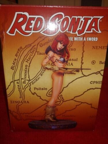 RED SONJA PORCELAIN, 7+ » DYNAMITE ENTERTAINMENT STATUE « VINTAGE » 2007 JC
