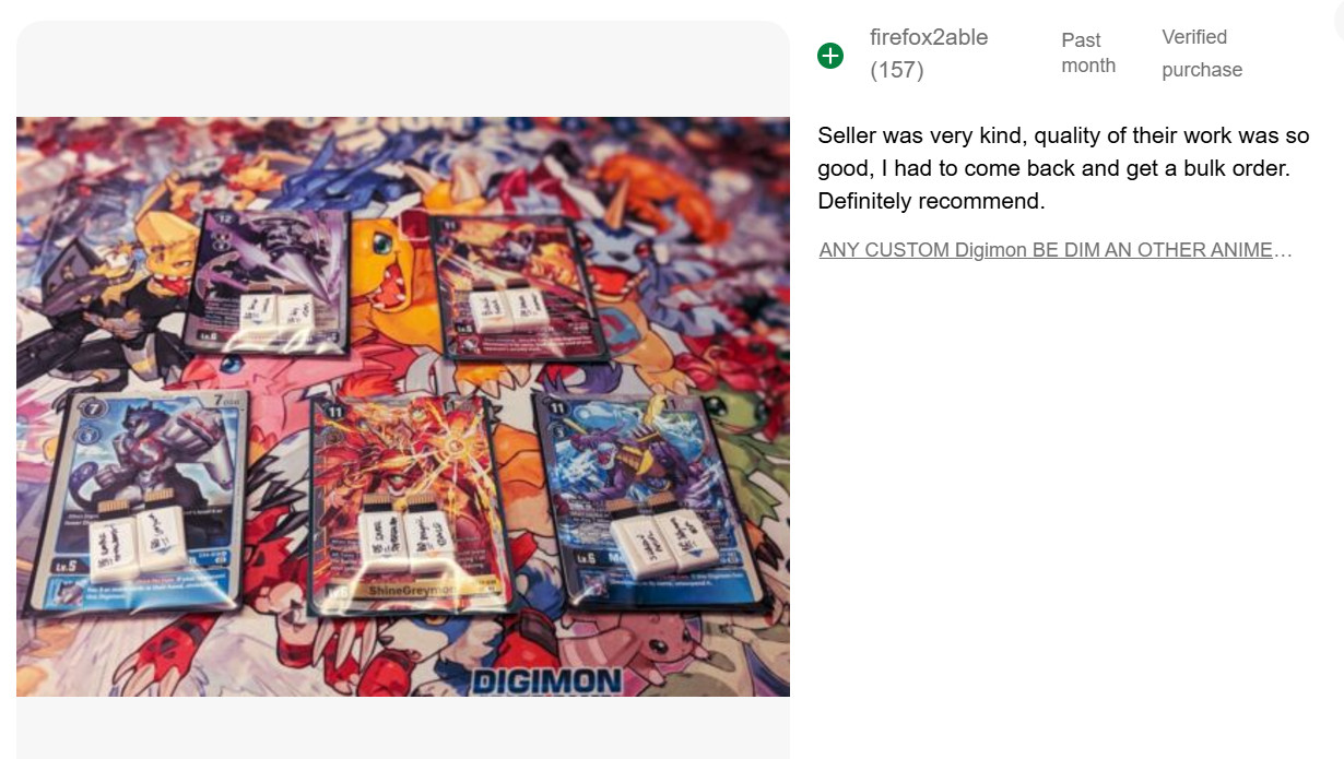 CUSTOM DIM FOX KUNOICHI EX DIGIMON DIM Vital Bracelet/VITAL HERO Dim Card