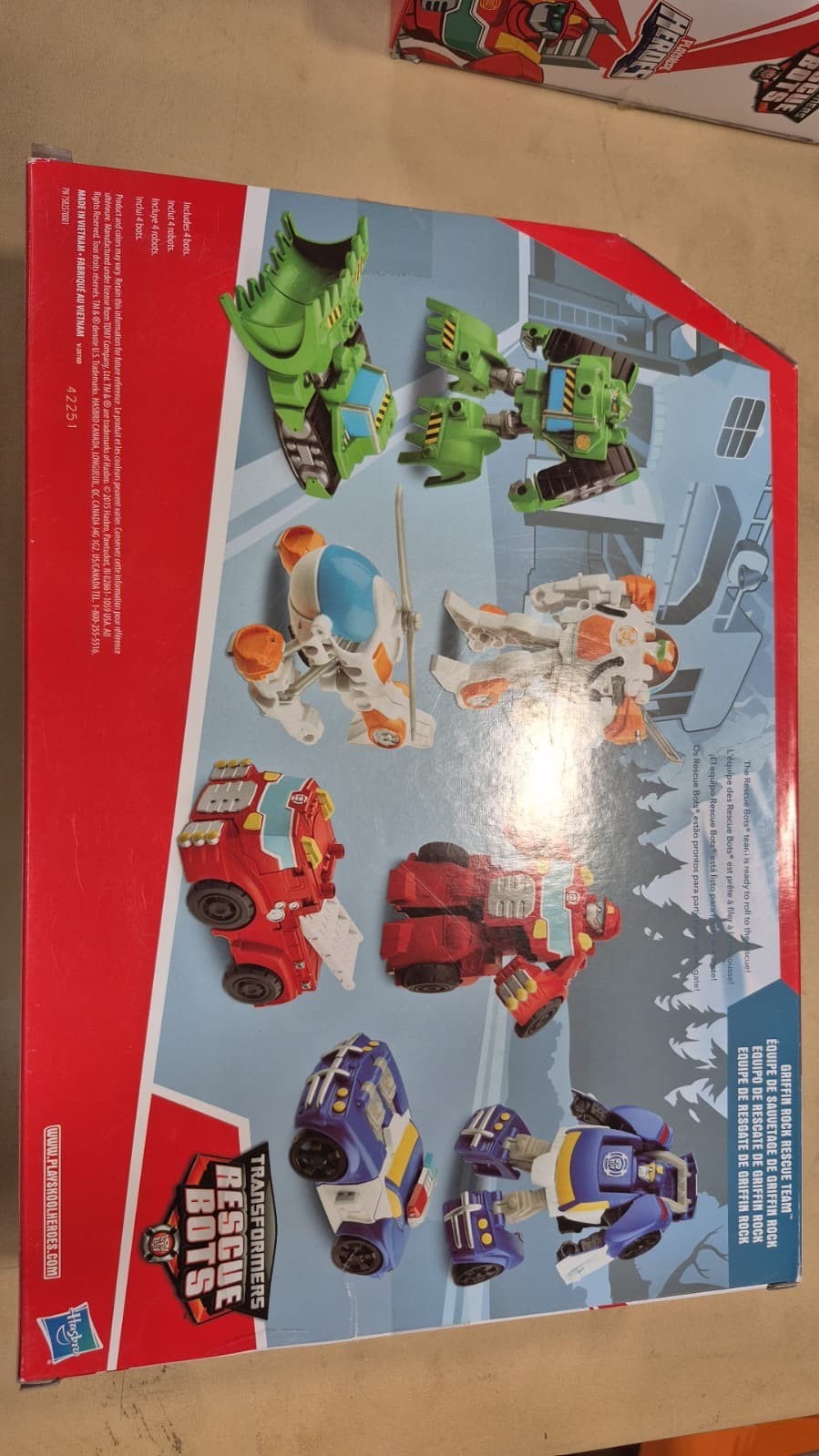 Transformers Rescue Bots Griffin Rock Rescue Team B5581 4 Pack New Sealed