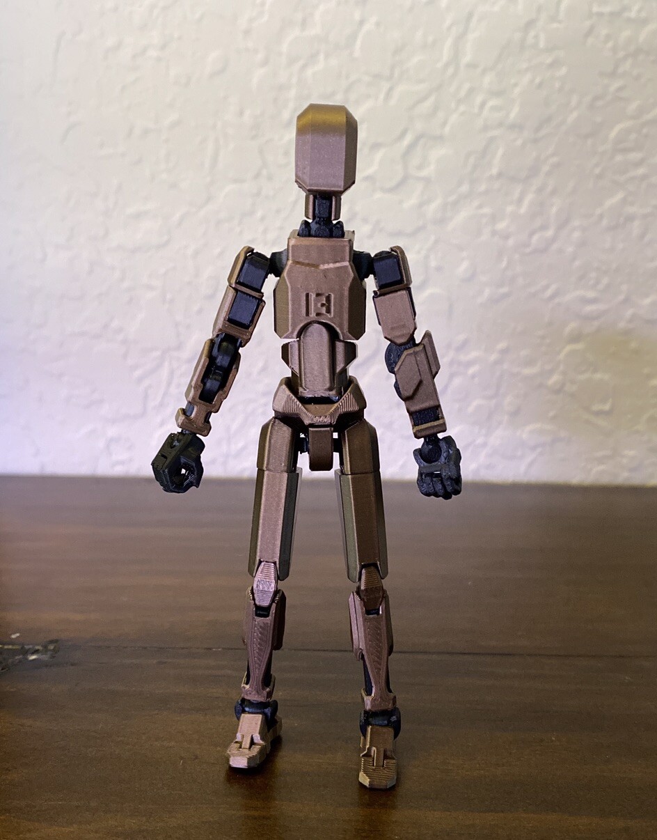 Dummy 13 COPPER BROWN Posable Action Figure Articulated Mannequin – 13 cm -Small