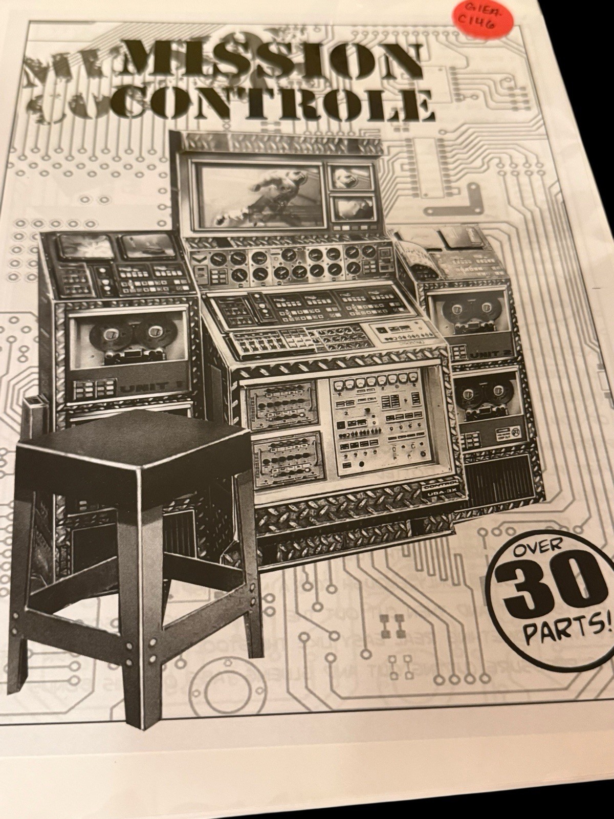 Mission Control Set Artlab Designs Randall Wall 12” GI Joe Size Custom Repro