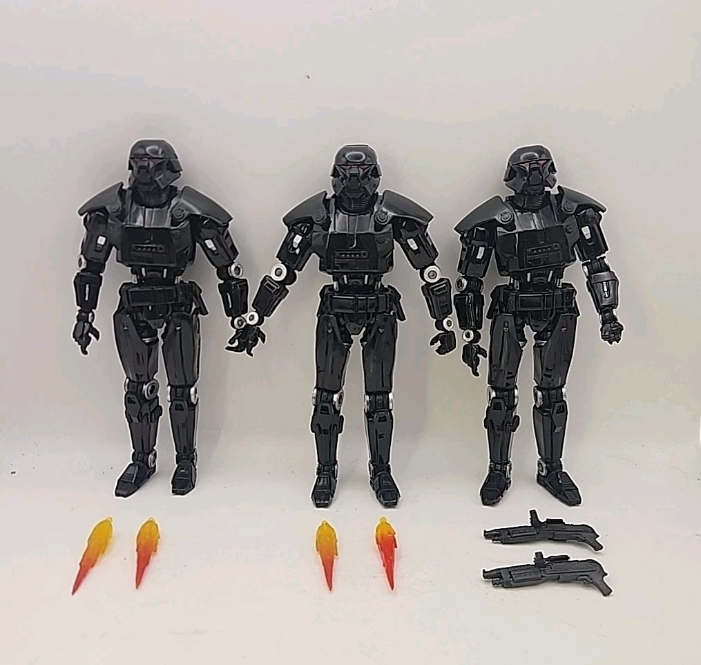 Star Wars Black Series Dark Trooper Lot of 3 Mandalorian Series Army Building