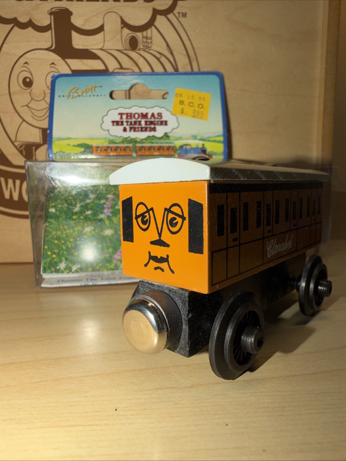 CLARABEL COACH ! THOMAS FRIENDS TRAIN WOODEN 1994 Learning Curve NEW OPEN BOX