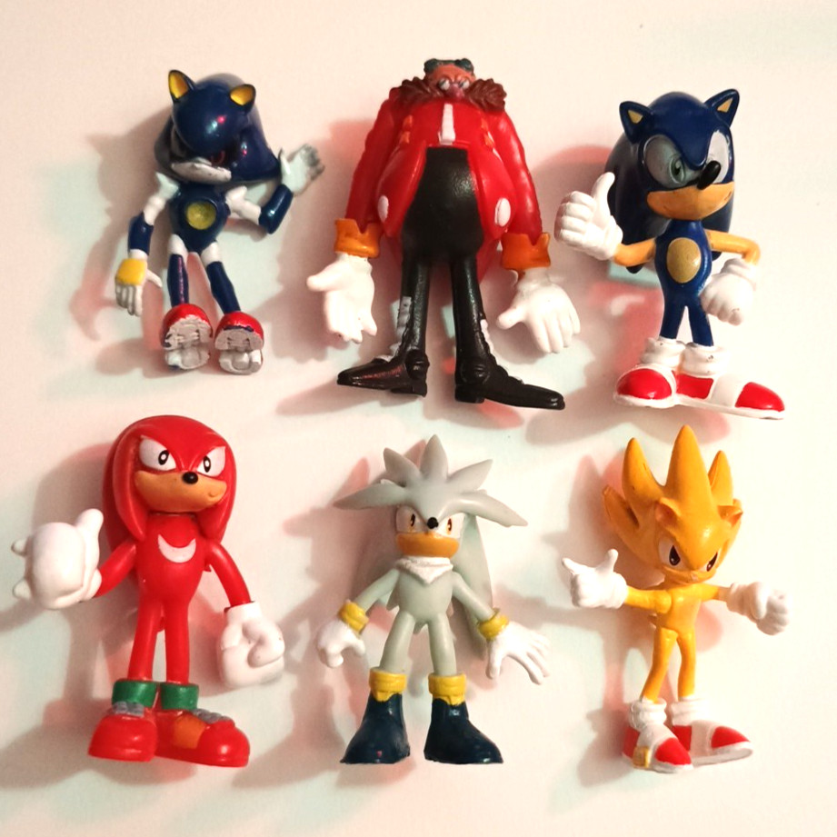 Vintage Y2K Sonic X Mini Blindbox Gacha Figures Lot Of 6 From 2003