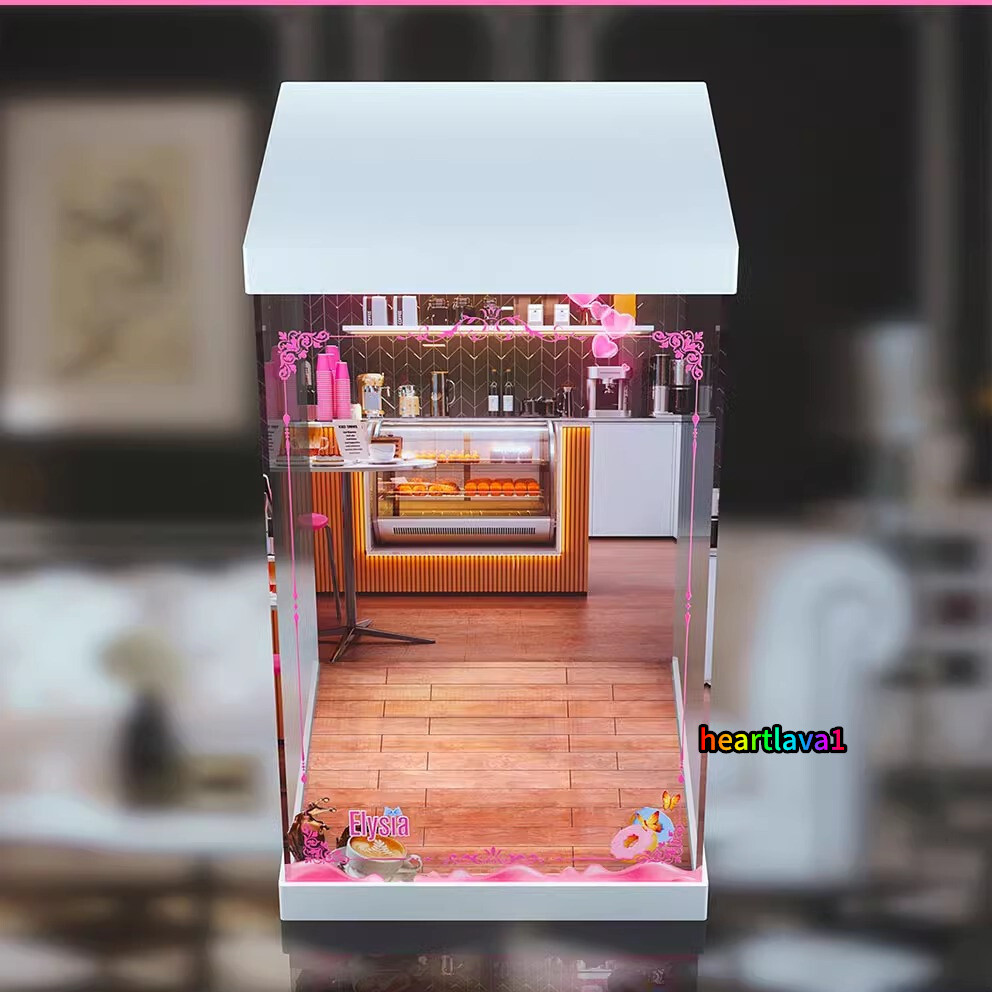 Dustproof Acrylic Display Box Case for Honkai Impact 3rd Elysia Miss Pink Figure