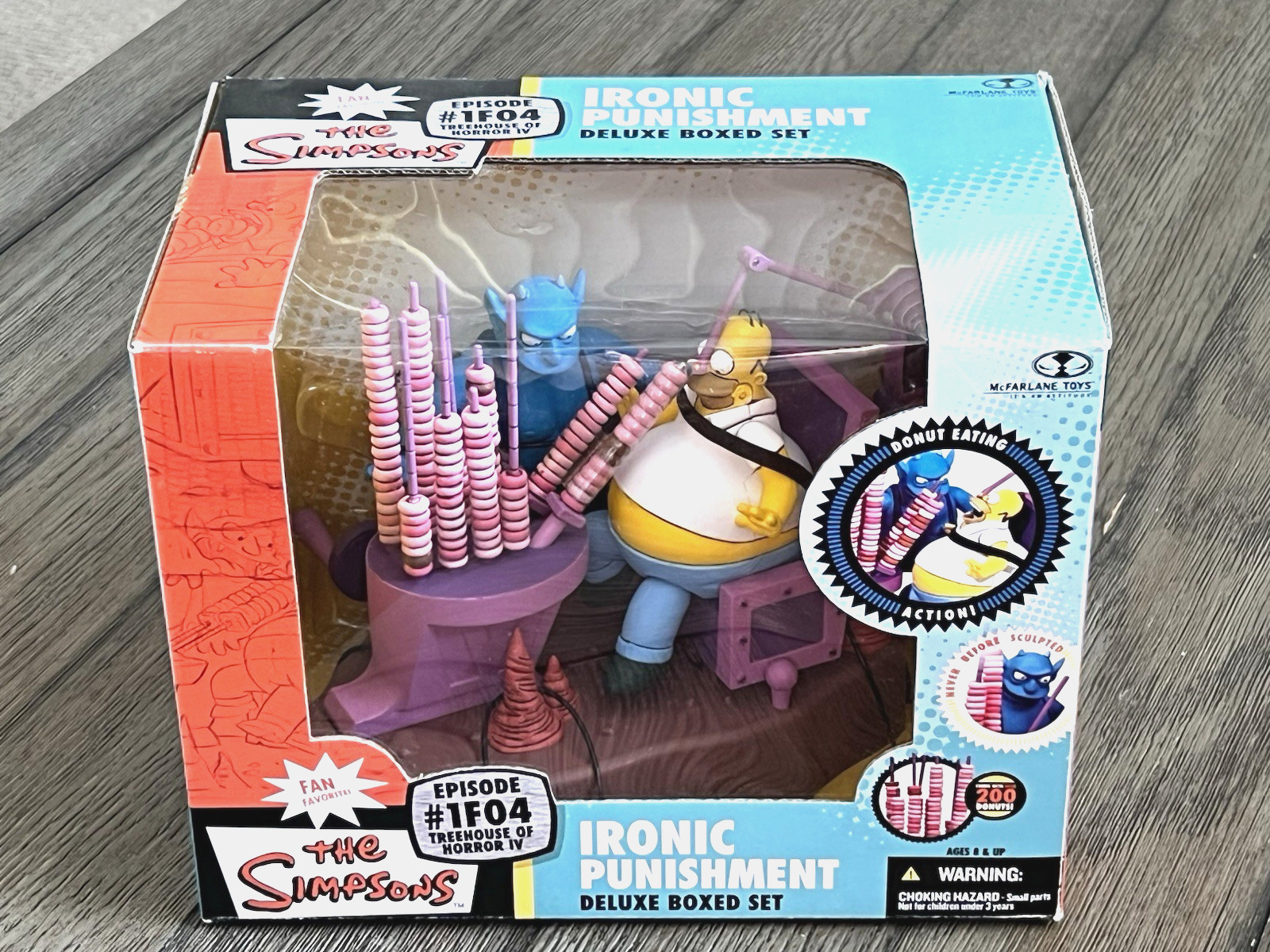 The SIMPSONS Ironic Punishment Episode #1F04 Deluxe Boxed Set McFarlane Toys NEW