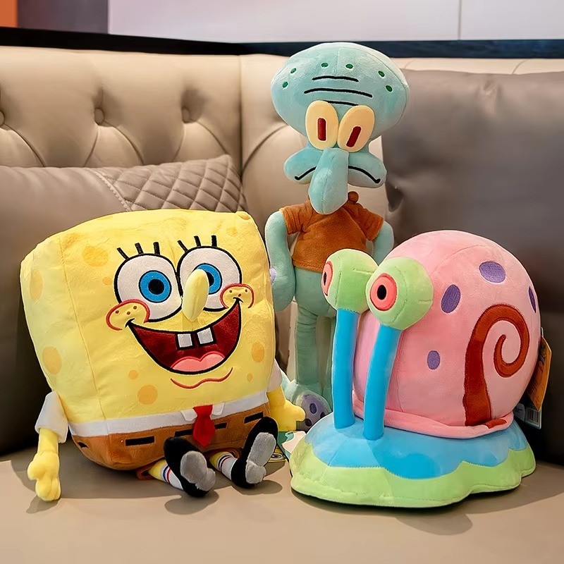 SpongeBob SquarePants Plush Toys Patrick Squidward Mr Krabs Gary Stuffed Dolls