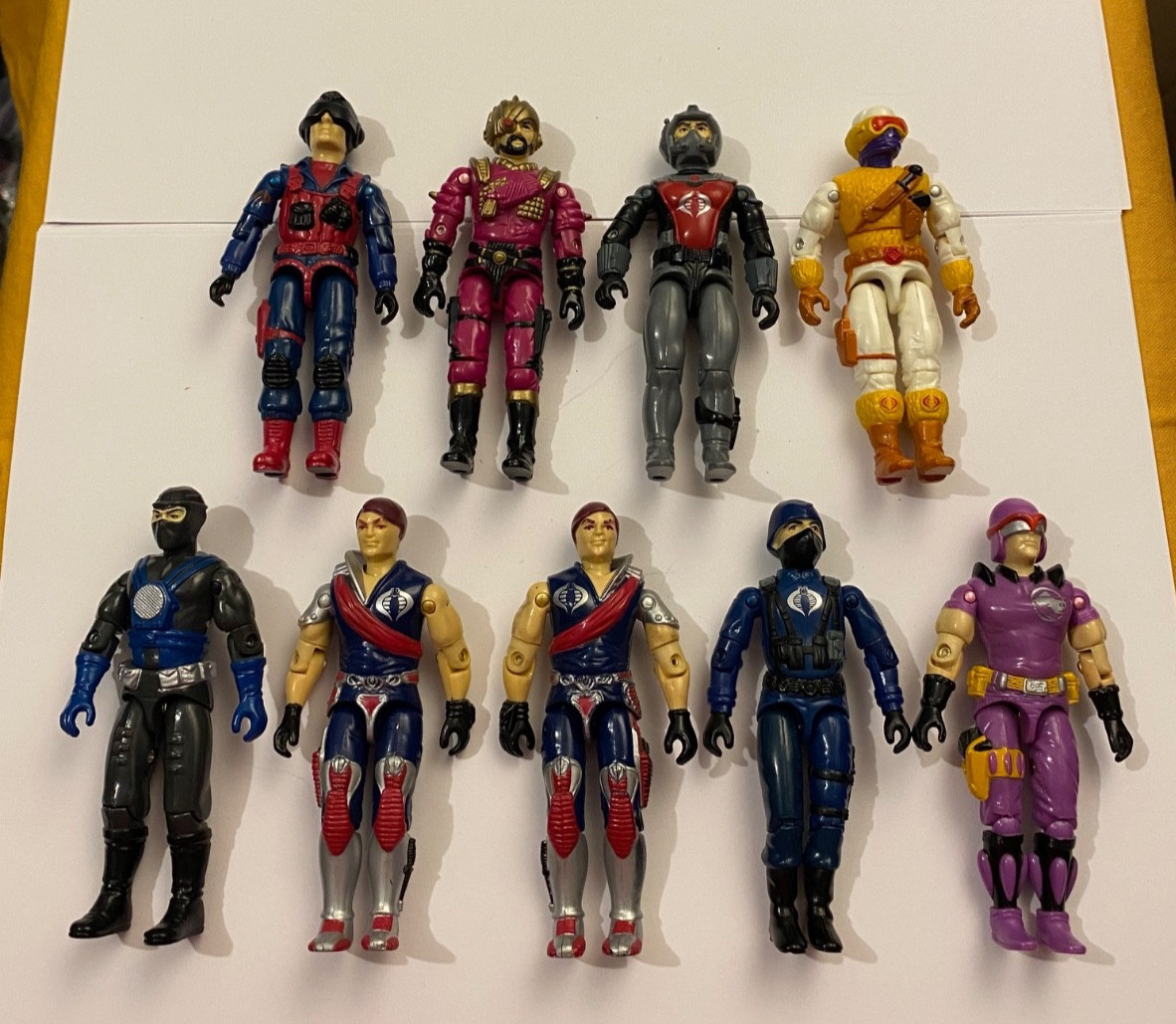 GI G.I. JOE lot #696 Cobra Officer Tomax Xamot Snow Serpent Laser Viper FREESHIP