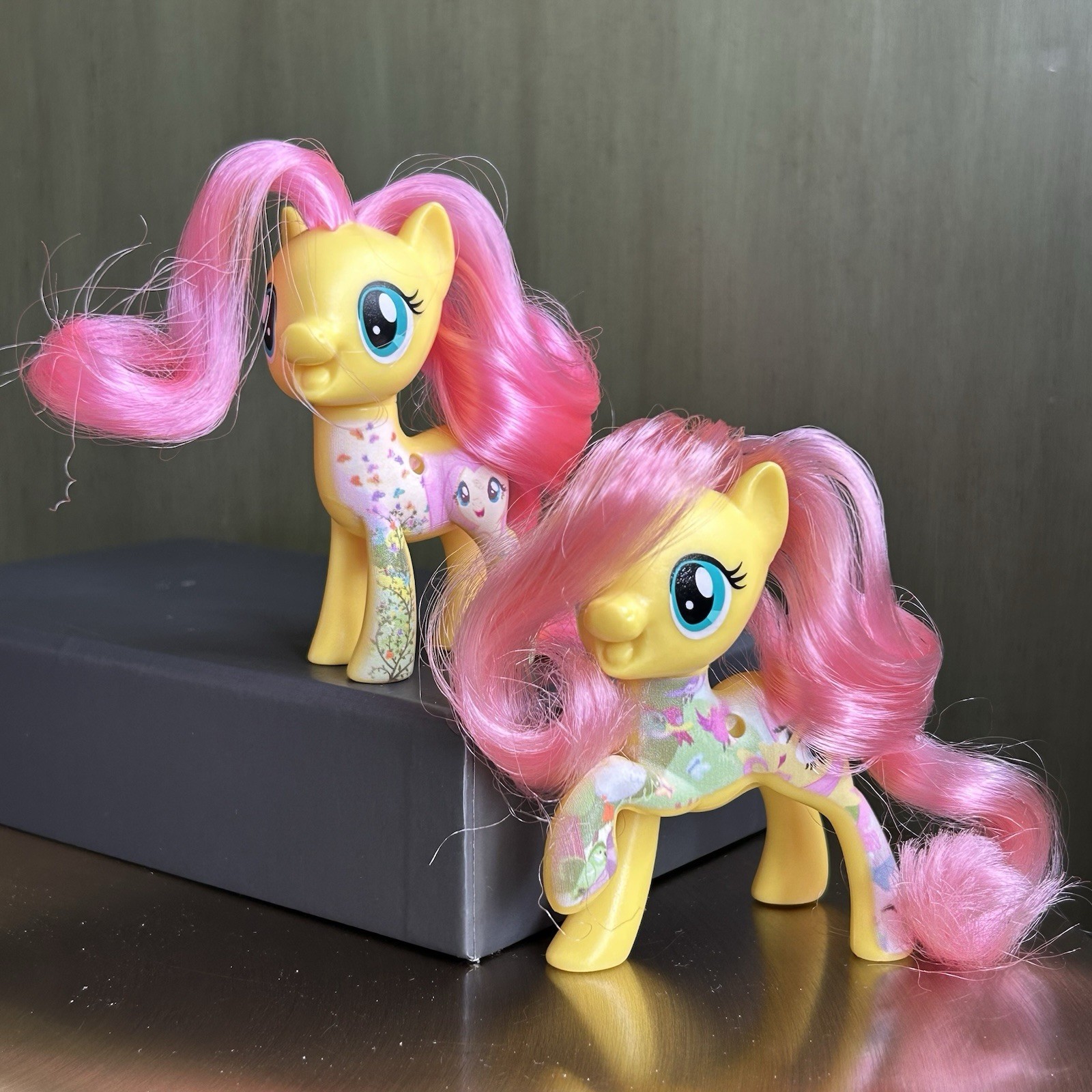 My Little Pony « FLUTTERSHY » lot of 2 « All About.. » NO WINGS Brushables G4 FIM 3&Prime;