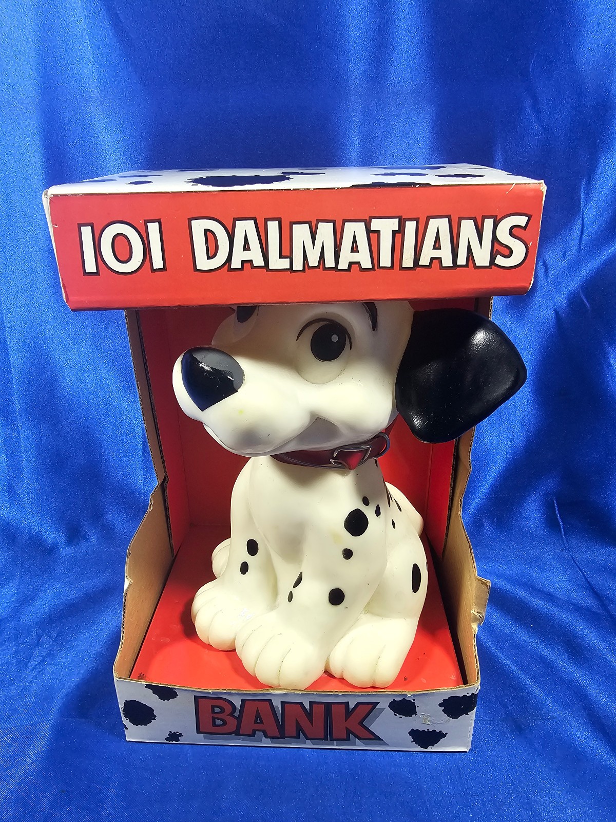 Vintage 101 Dalmatians Rubber Coin Bank Disney Character Collectible Toys
