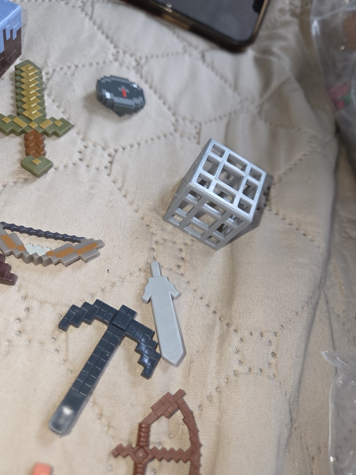 Minecraft Lot Swords Axe Bombs Weapons Play Acessories Lot Bundle