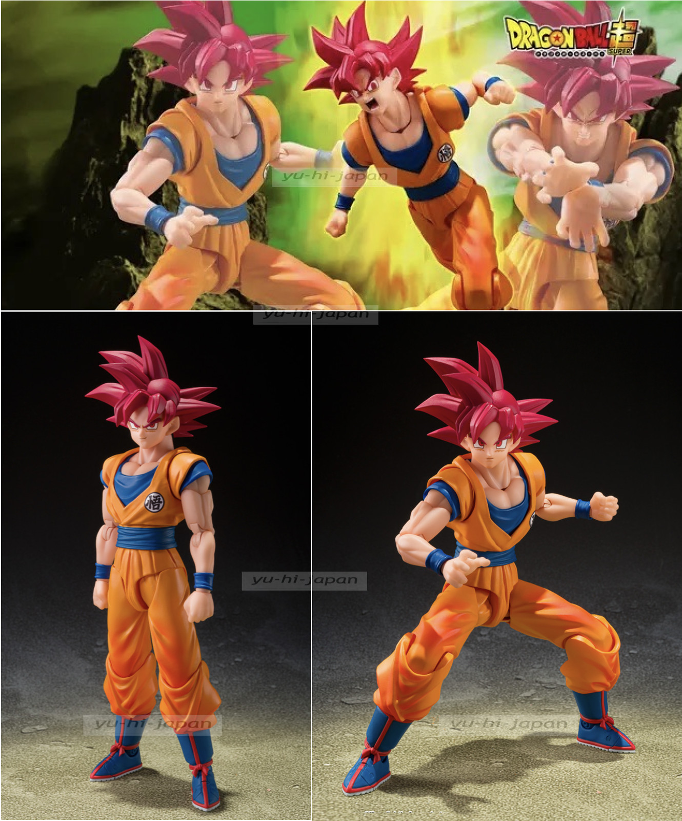 S.H.Figuarts Super Saiyan God Son Goku Saiyan God Instilled with the Light PSL