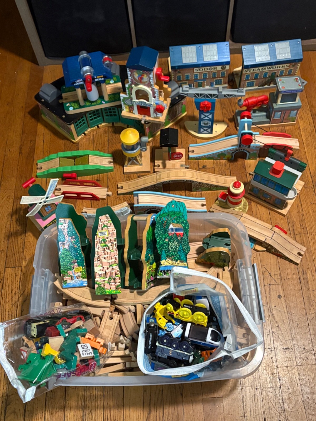 Gullane Learning Curve Train set huge lot 223 pieces read below Thomas tons here