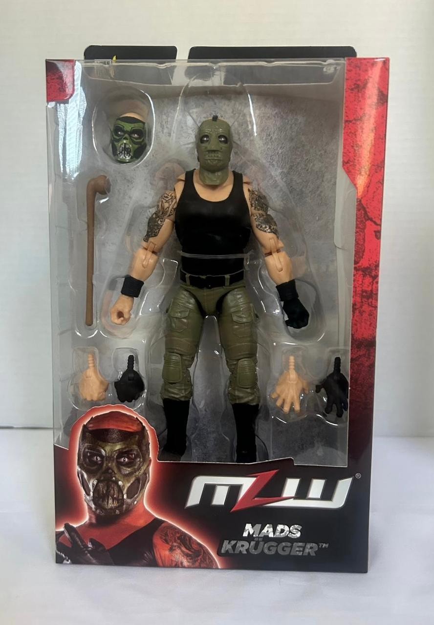 Major League Wrestling Mads Krugger Action Figure MLW Boss Fight Studios NEW!!!