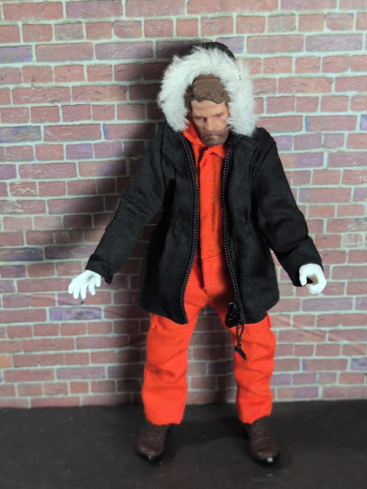 Kai Lab 1/12 Scale Soft Goods Black Winter Jacket For 6&Prime; Action Figures