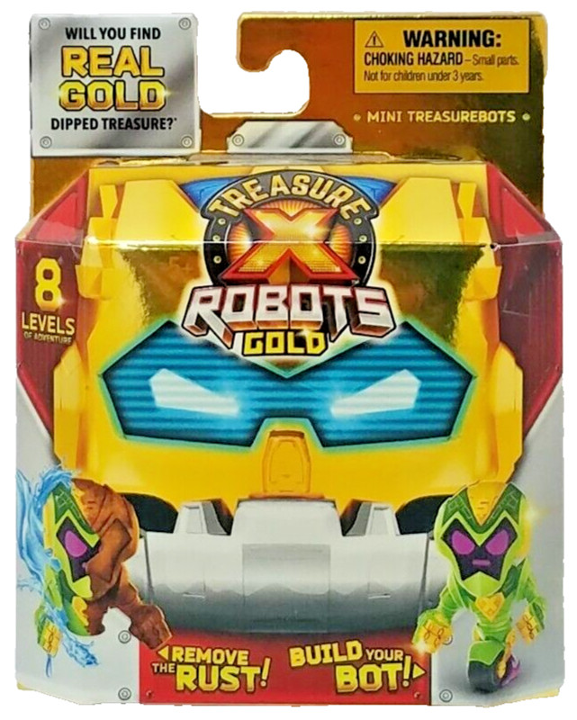 Treasure X Robots Gold Mini Bot Mystery Pack Moose Toys 2022 Sealed