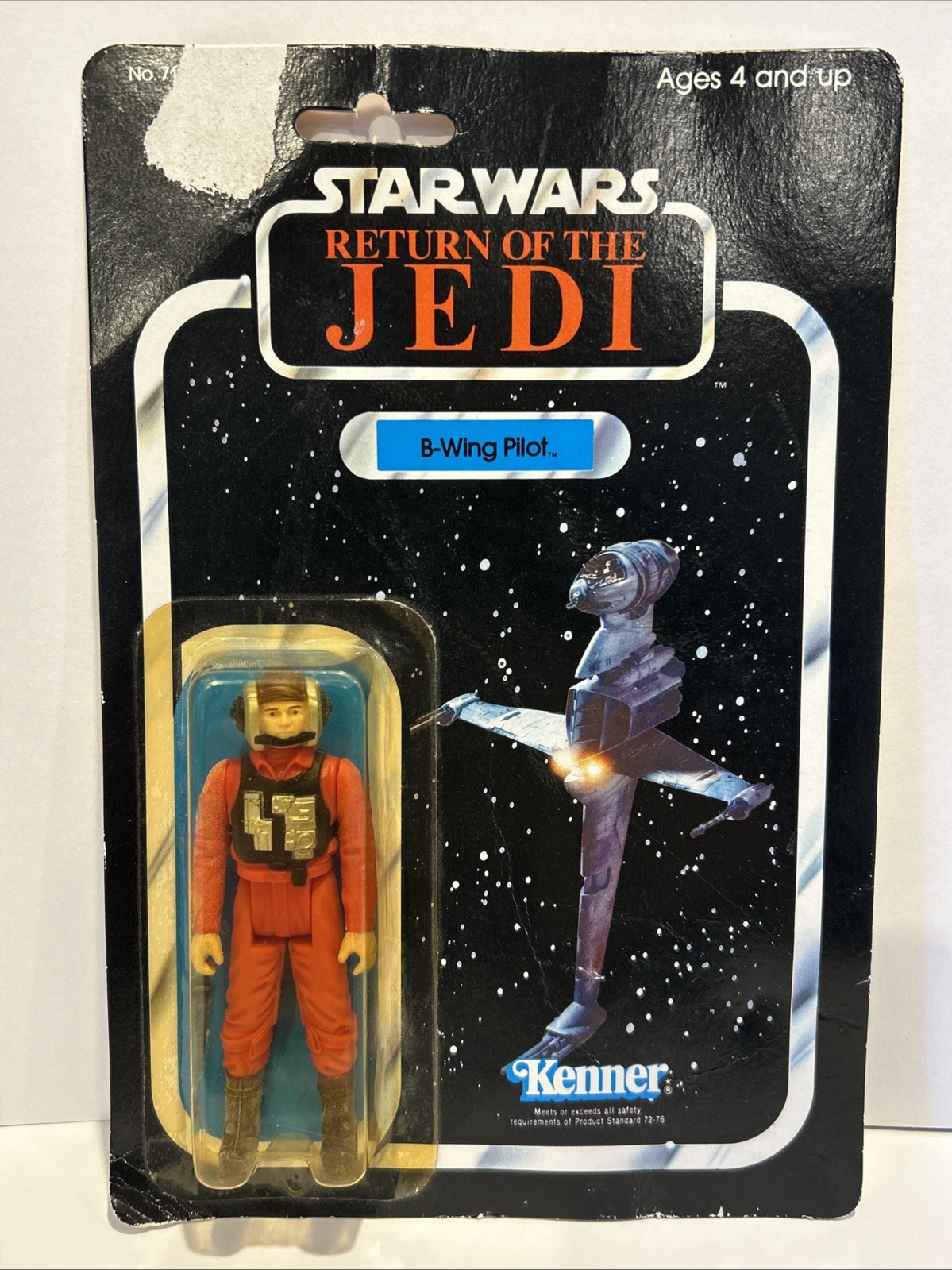 B-WING PILOT – 77 BACK – NEW & Sealed (Vintage Star Wars Figure) 1983 ROTJ