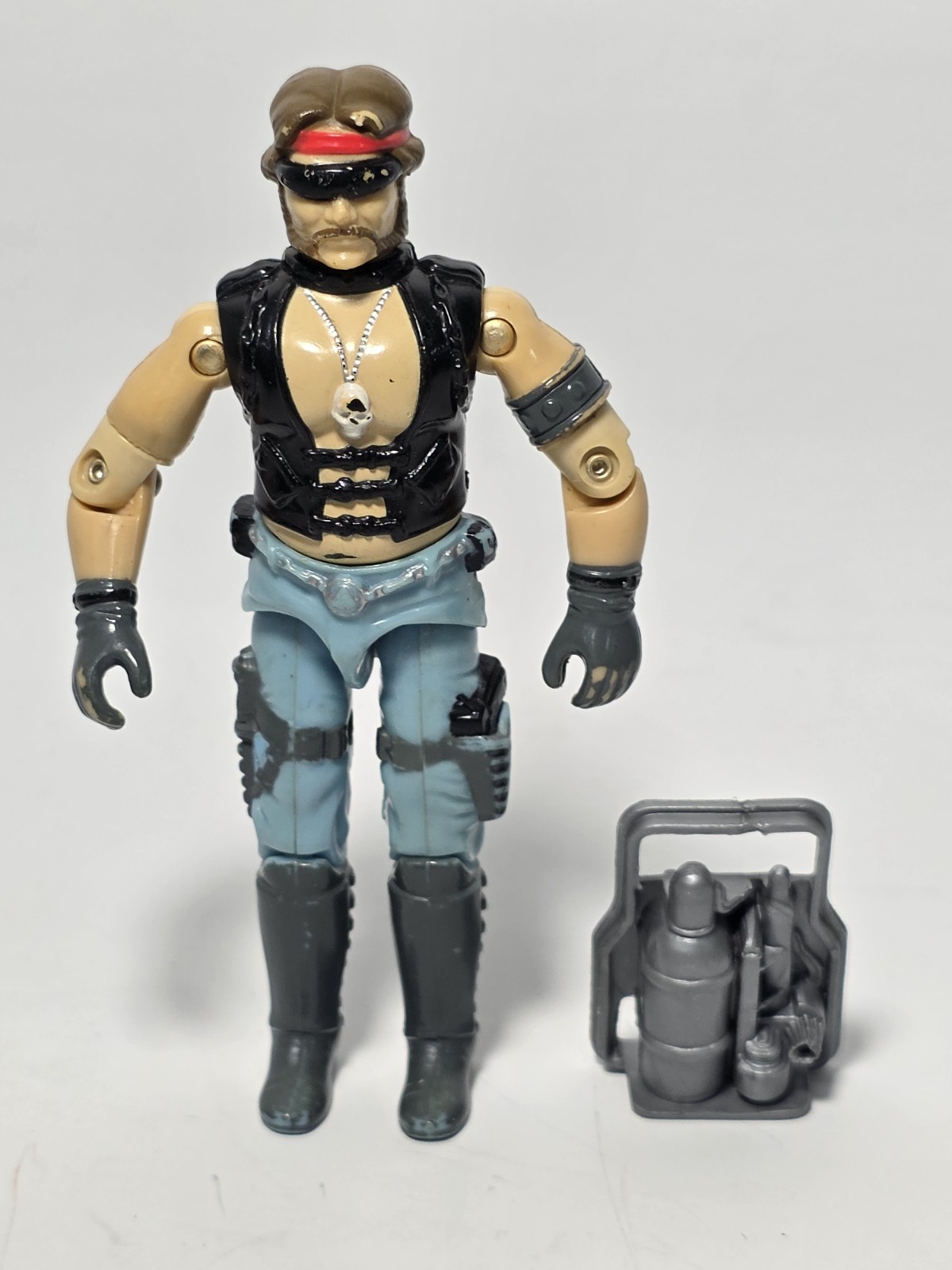 Vintage G.I. JOE Dreadnok TORCH Body Parts and Backpack (T4)