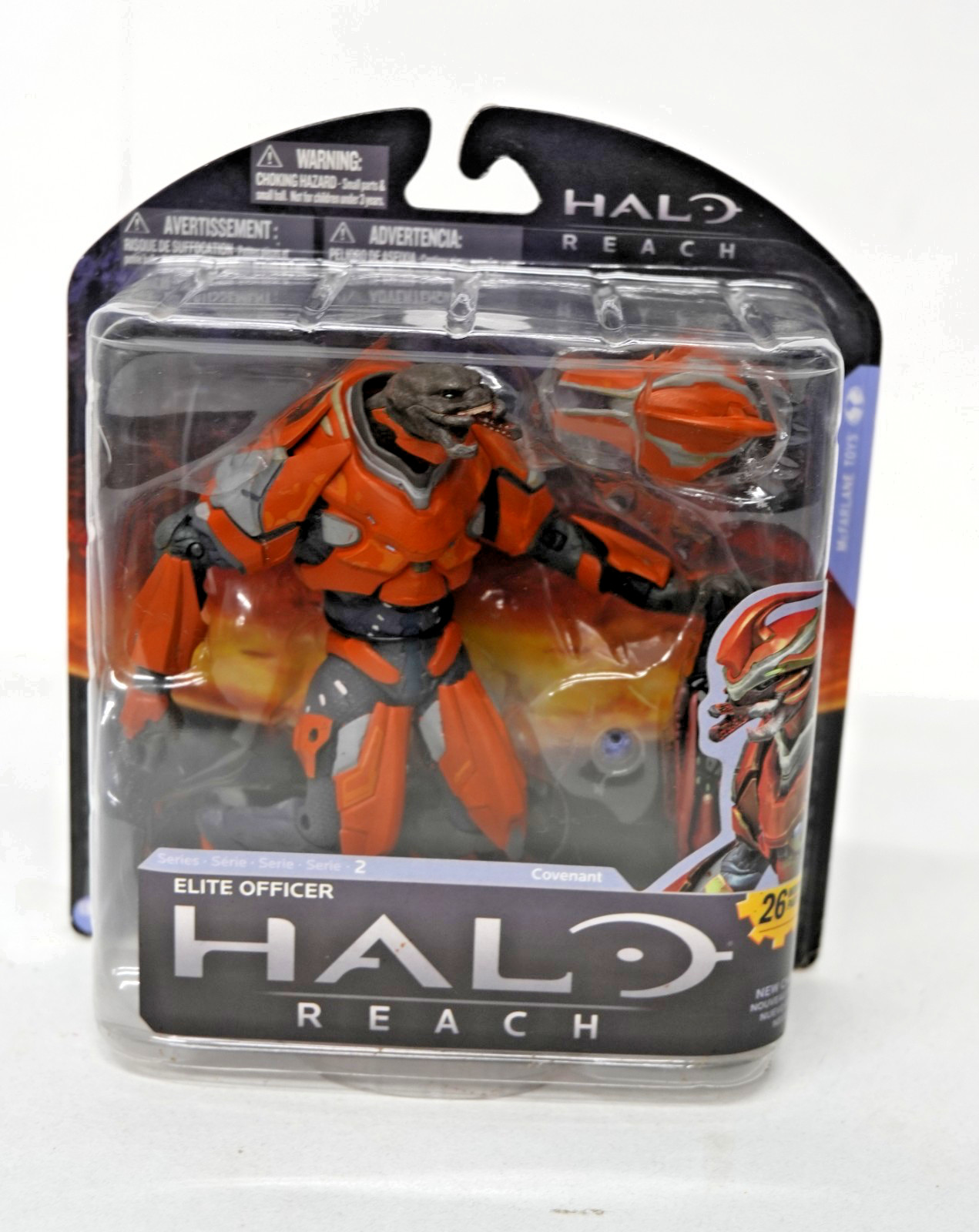 New Sealed McFarlane Halo Reach Series 2 Elite Officer Orange 2011