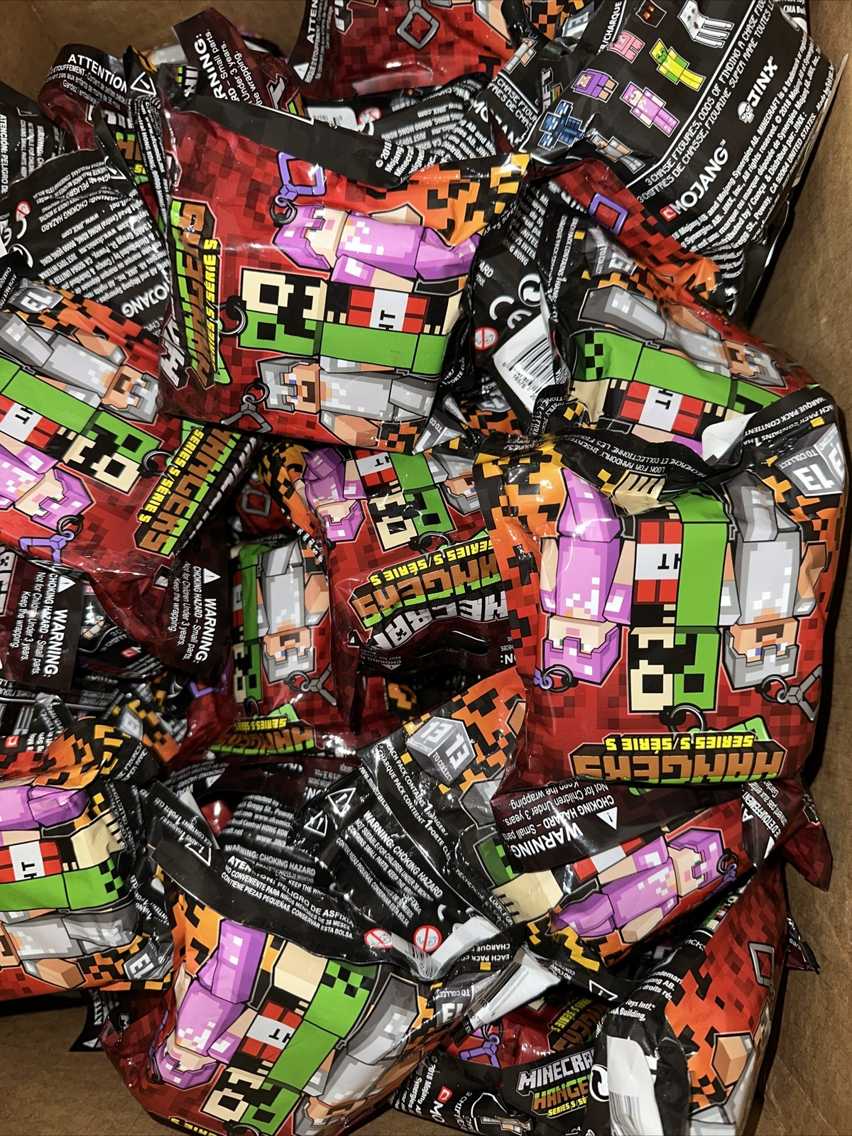 Minecraft Backpack Hangers Series 5 Blind Bag New Sealed Lot of 12 Mm75