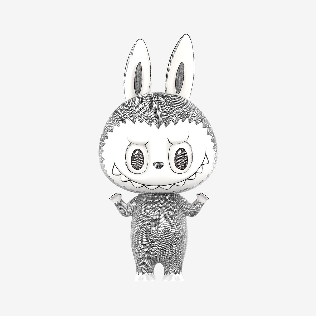 100% POP MART Sketch Mega Labubu 400% Action Figure Toys Model Gift Collect