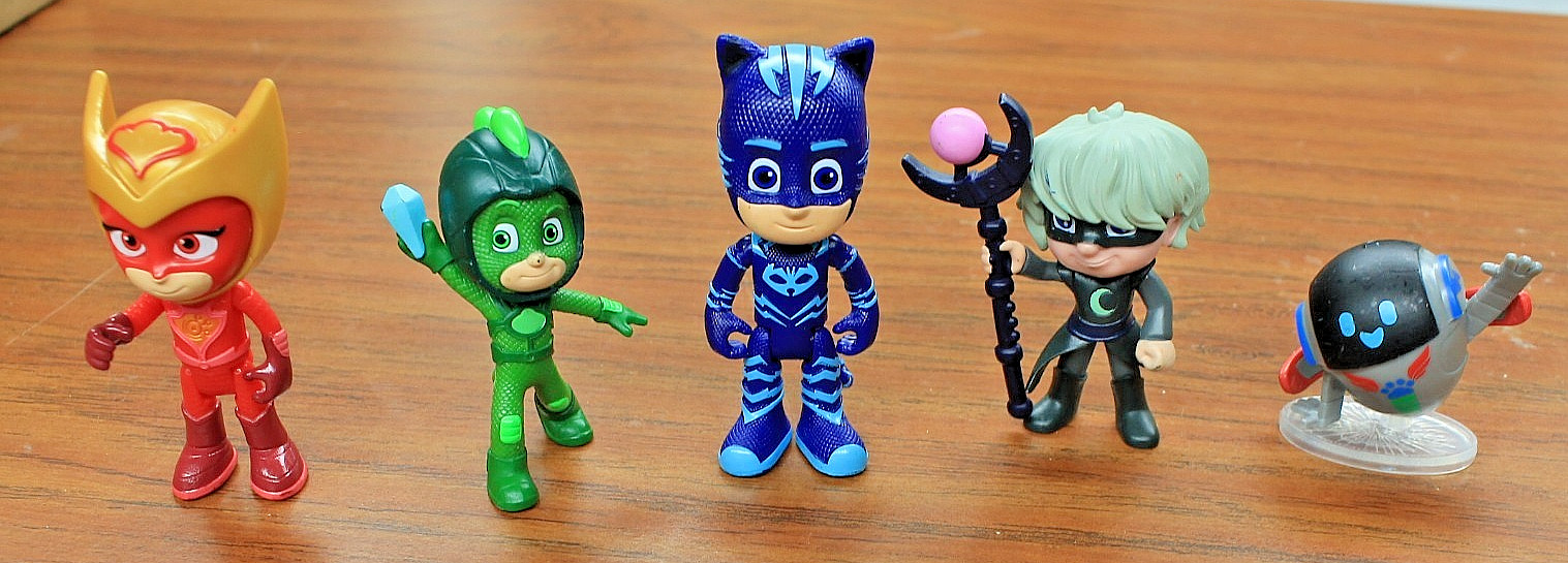 PJ Masks Action Figures Lot of 5 – Just Play 3&Prime;