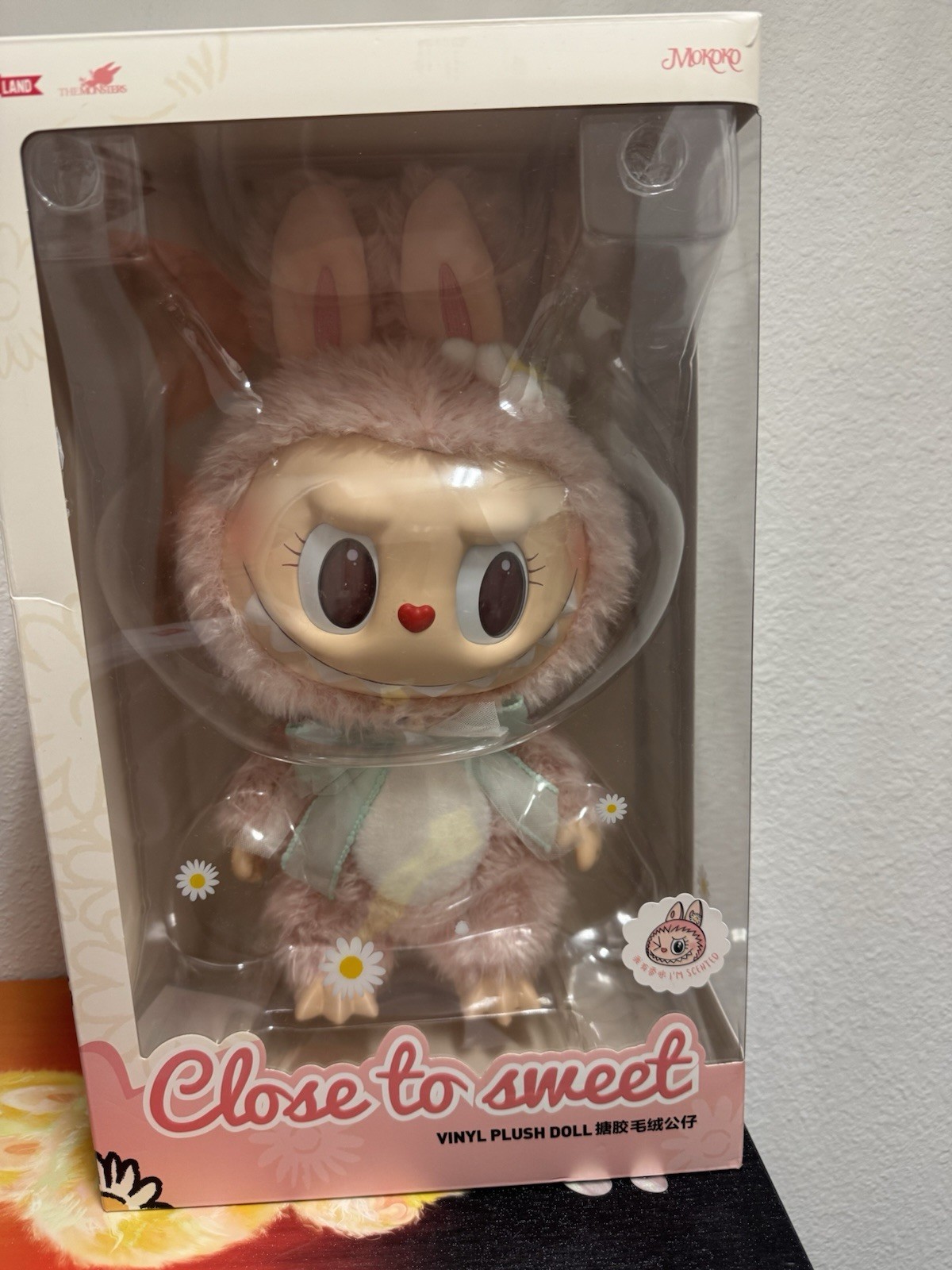 Pop Mart Labubu Mokoko Close to Sweet Vinyl Plush Doll (PopLand Exclusive) – New