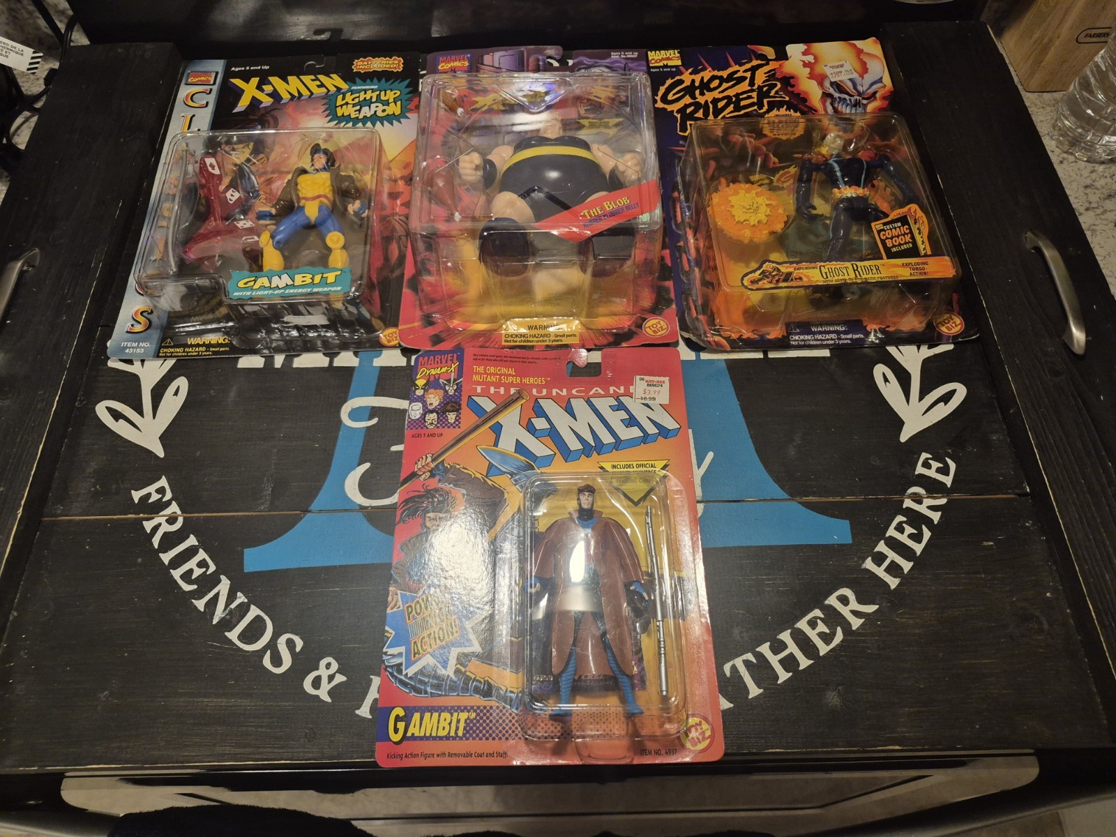Toybiz Sealed Figures Gambit (2), Blob and Ghost Rider 1993