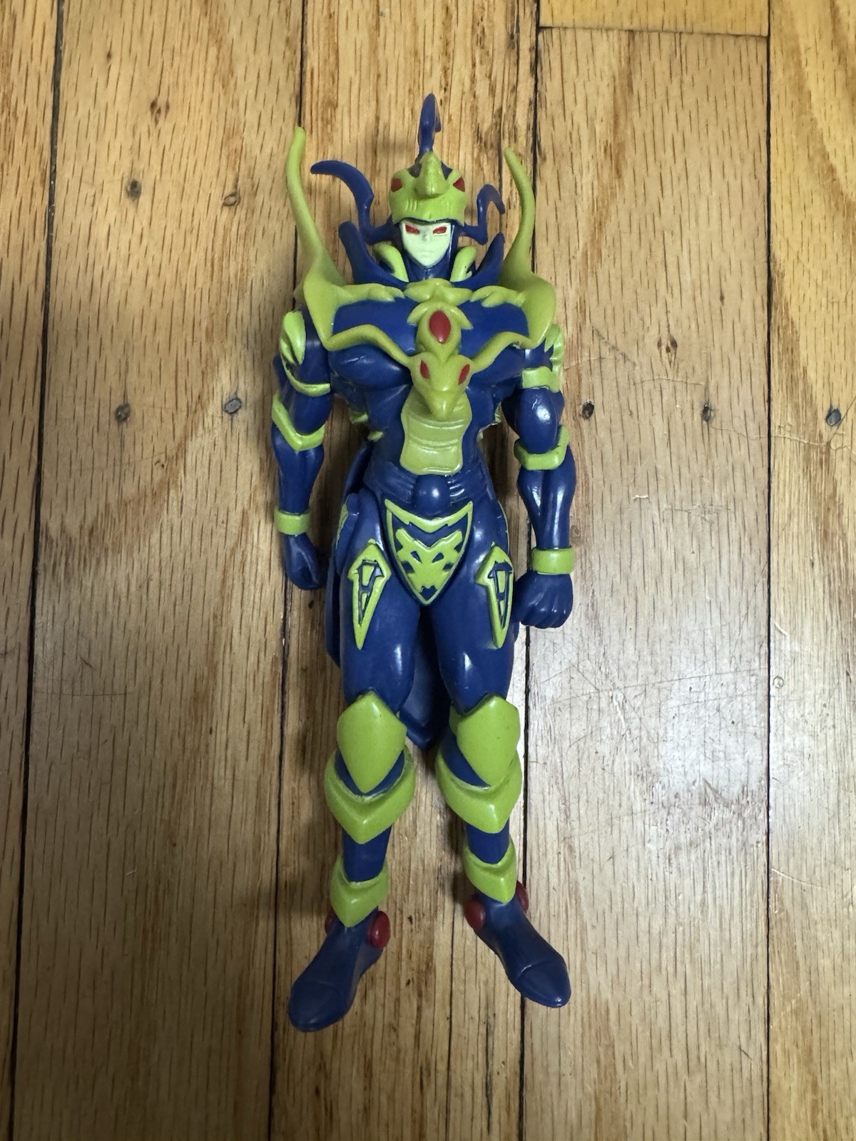 Vtg Yu-Gi-Oh Mattel 6&Prime; Black Luster Soldier Figure Retired Blue Gold Monster