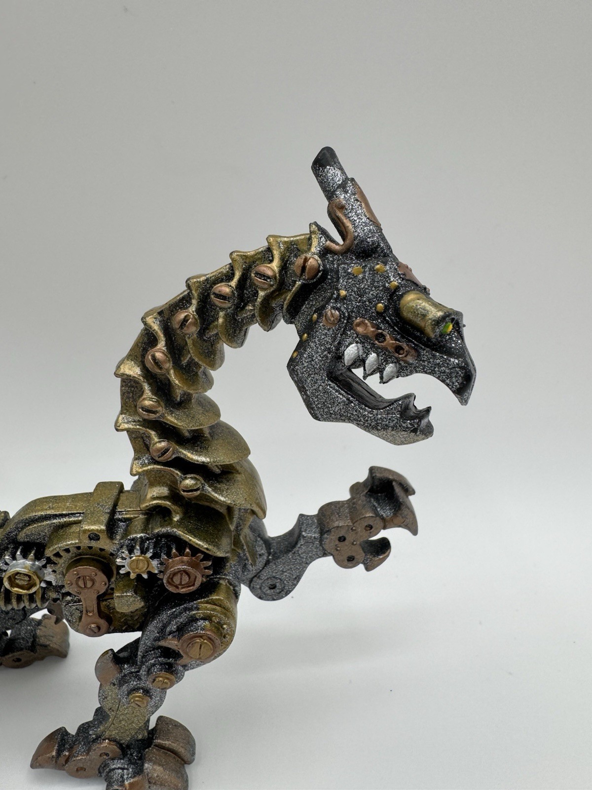 Safari Steampunk Copper Clockwork Robot Dragon Figure 2019 BROKEN TAIL