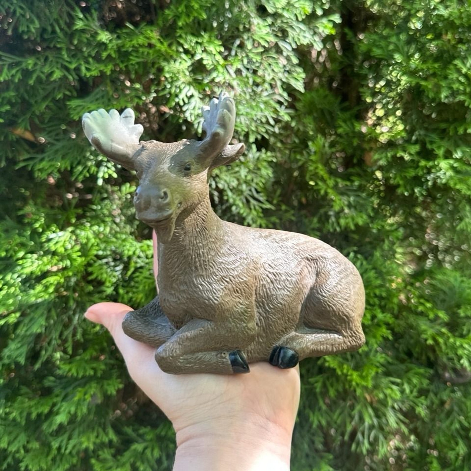 Moose Rubber Figure Toy Display Alaska Souvenir