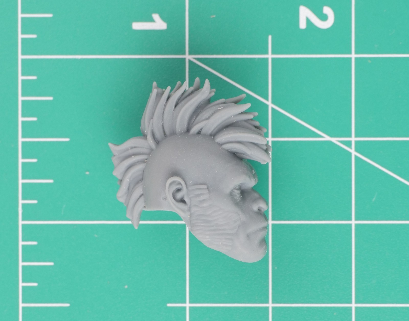 Futuristic Sci-Fi Cyberpunk Ape Head A 6&Prime; (1:12) Custom 3D Resin Print