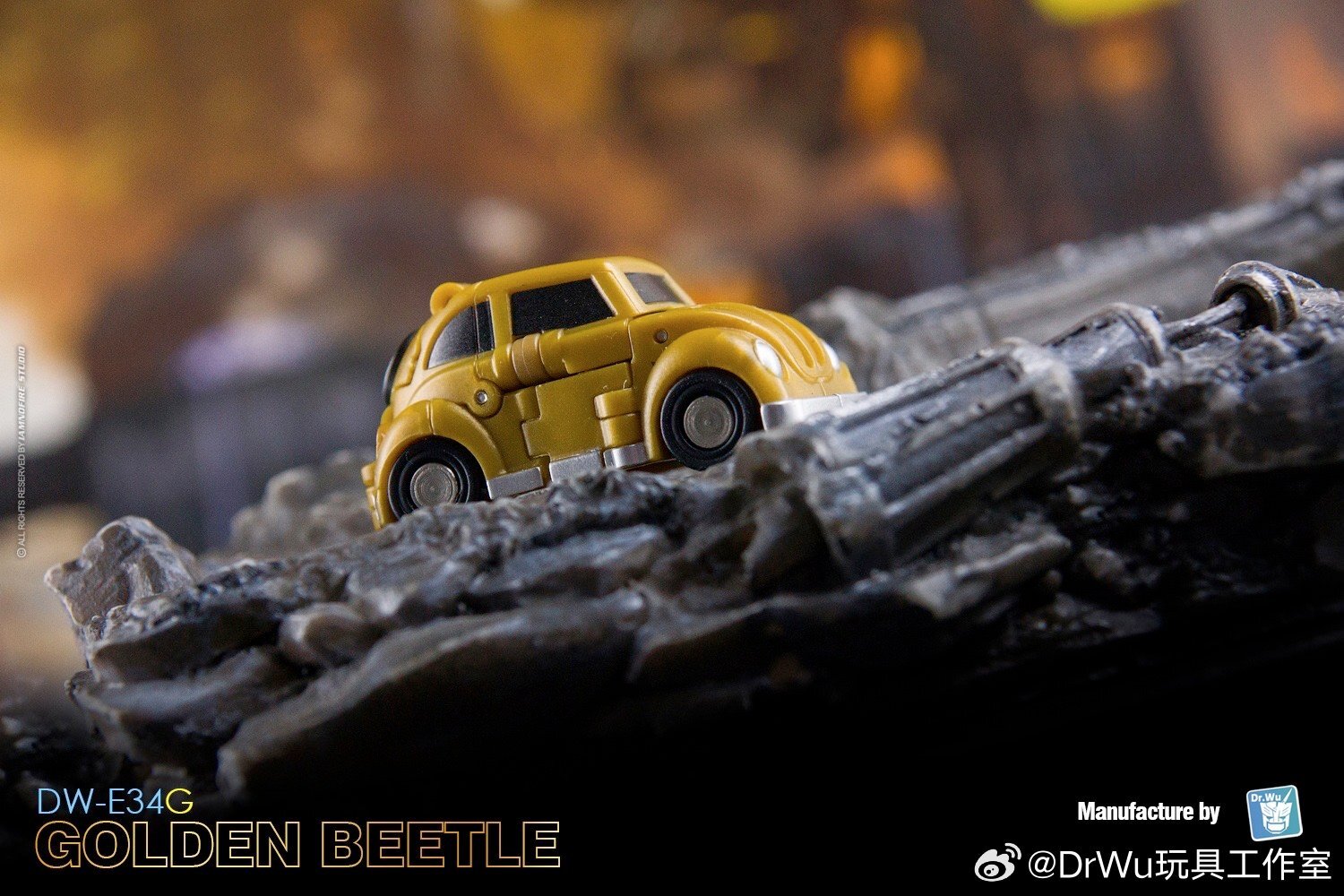 DR.WU DW-E35&DW-E34 Wingman Wasp GOLDEN BEETLE Action Figure MINI 4.5-6 cm Robot