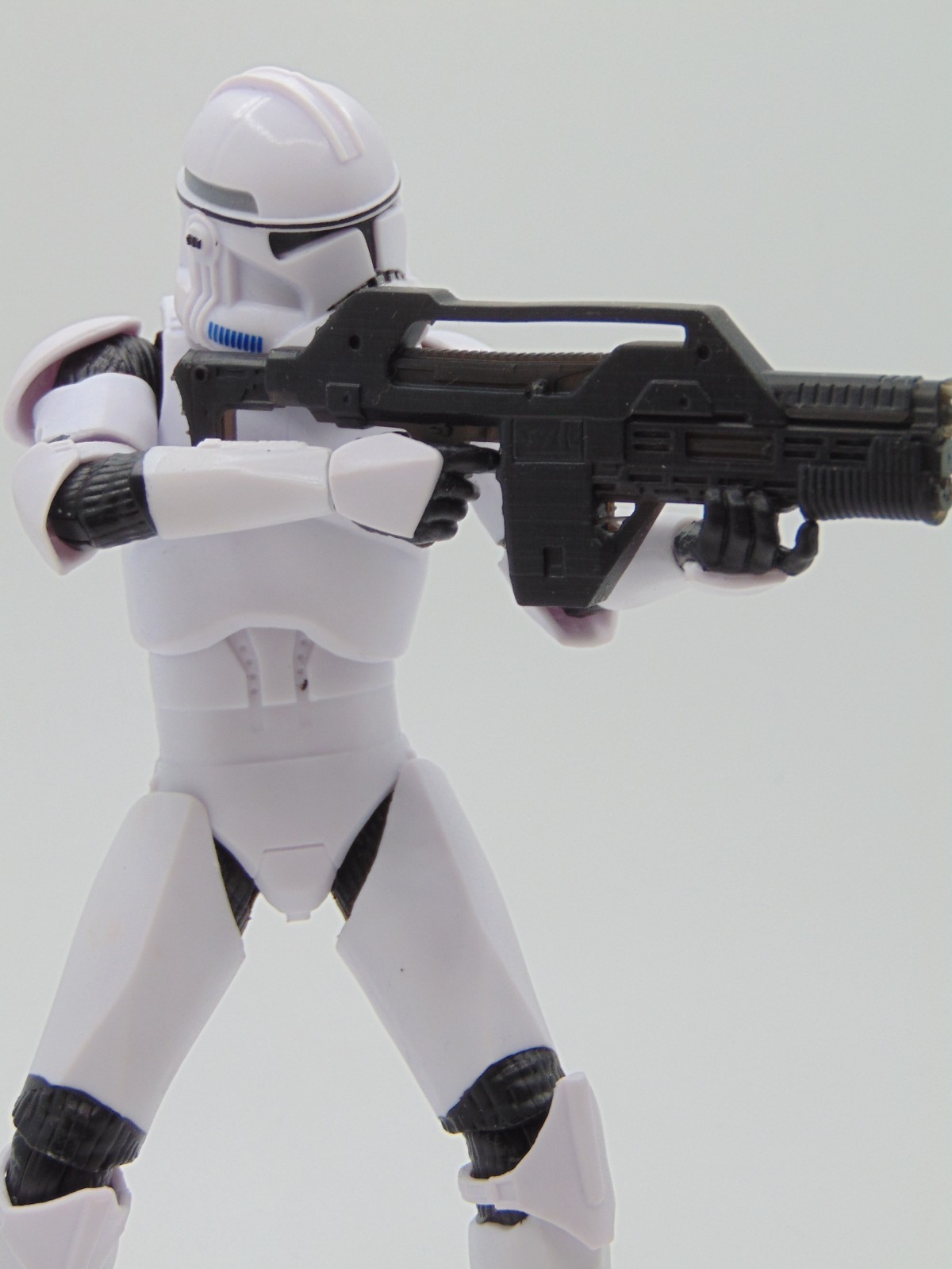 1:12 Custom Sci-Fi Laser Pulse Blaster Rifle Weapon for 6&Prime; STAR WARS Figures