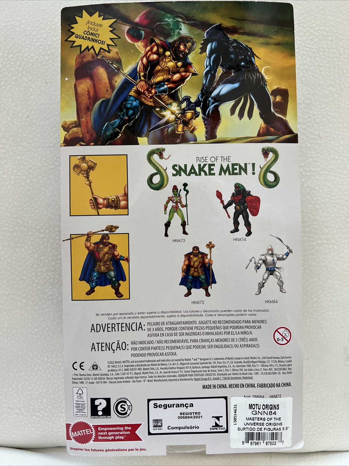 King Randor / Rey Randor Mattel Masters of the Universe Mexican/ Portuguese