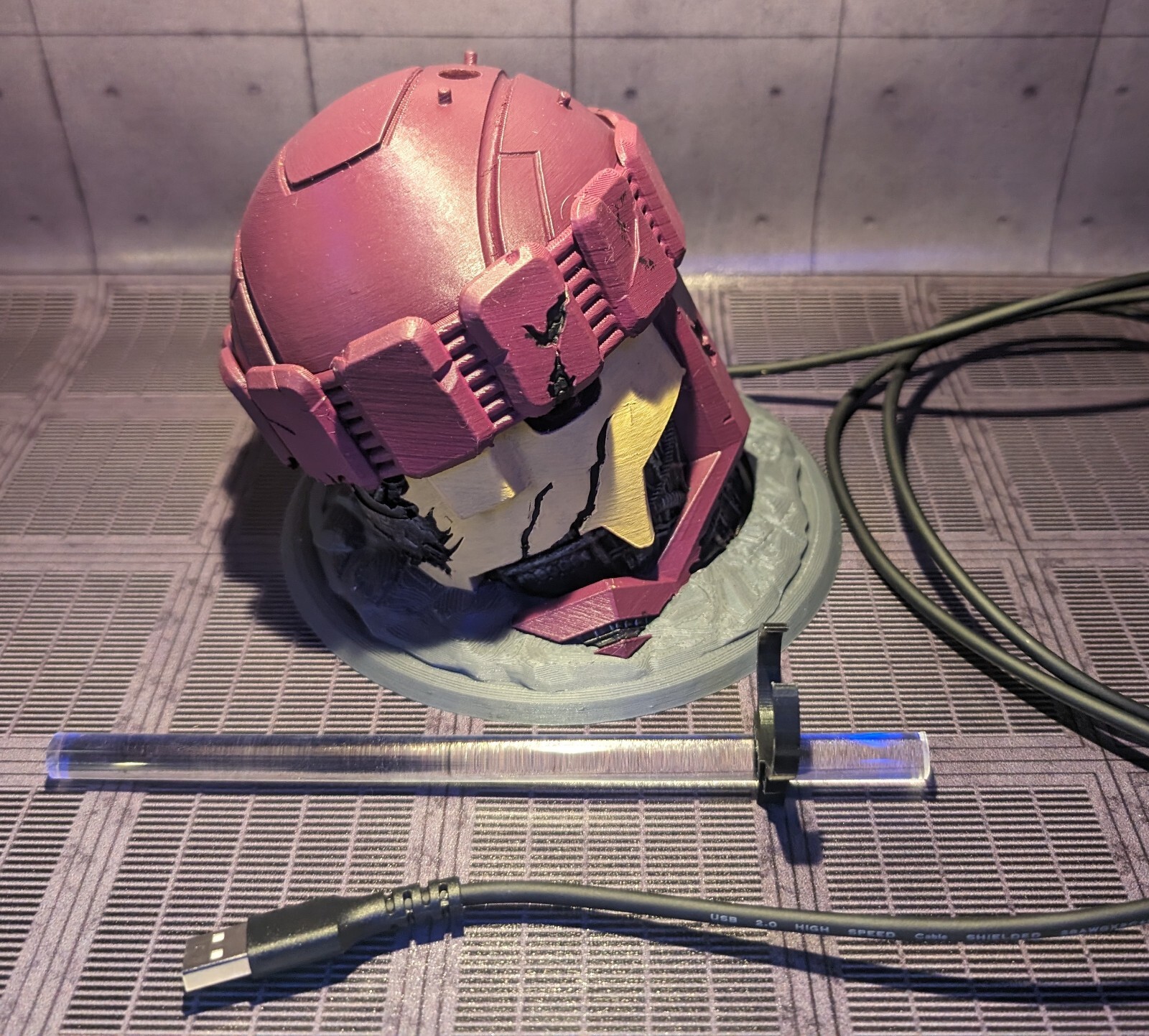 Marvel Legends Sentinel Head Display Stand WITH LED LIGHTING